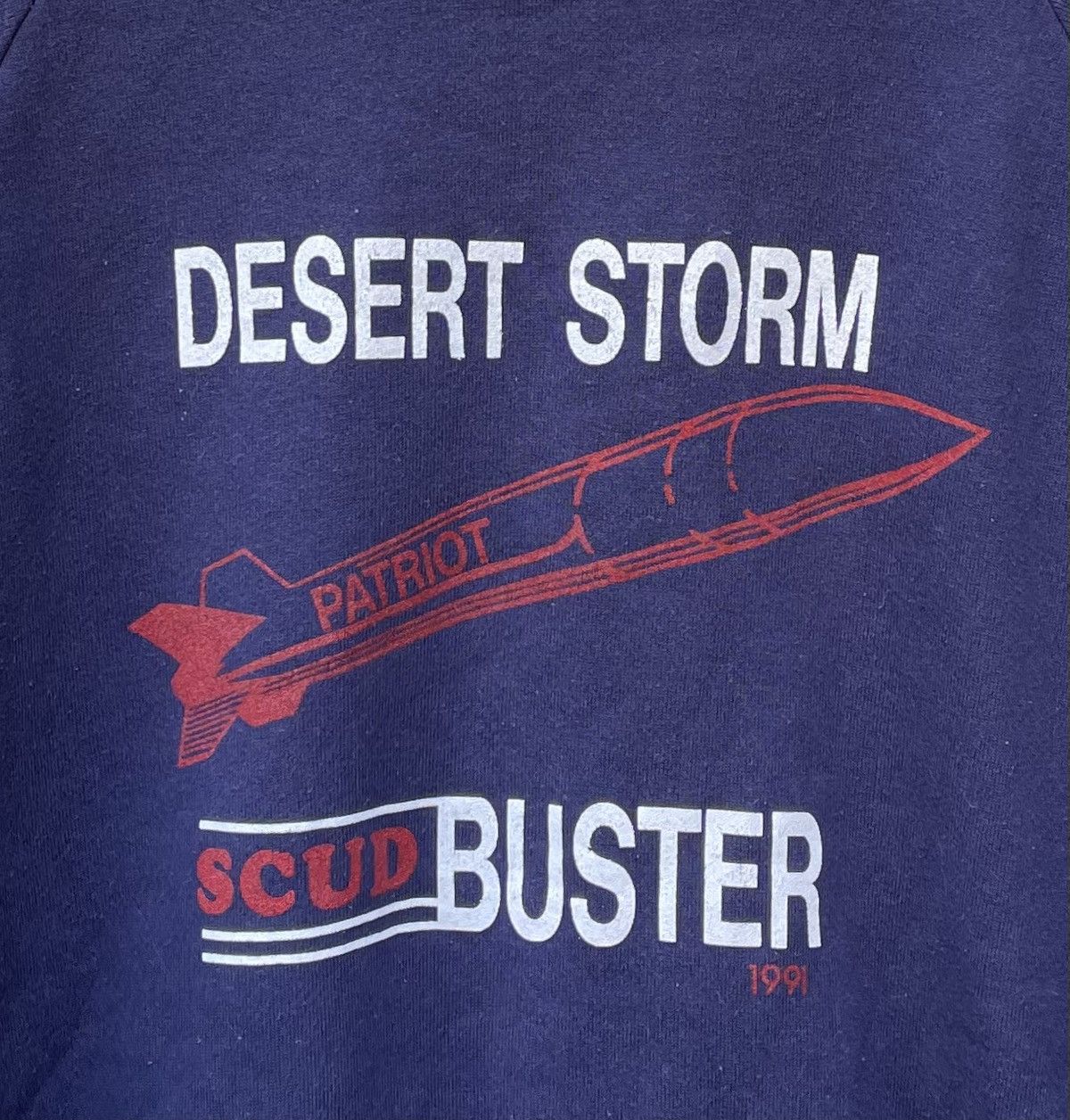 Jerzees 90s Jerzees Operation Desert Storm Scud Buster Sweatshirt Size US XL / EU 56 / 4 - 4 Thumbnail