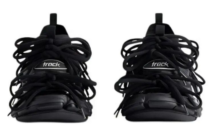 Balenciaga o1bcso1str0325 Track Corset Lace-Up Sneakers in Black Size US 7.5 / EU 40-41 - 4 Thumbnail