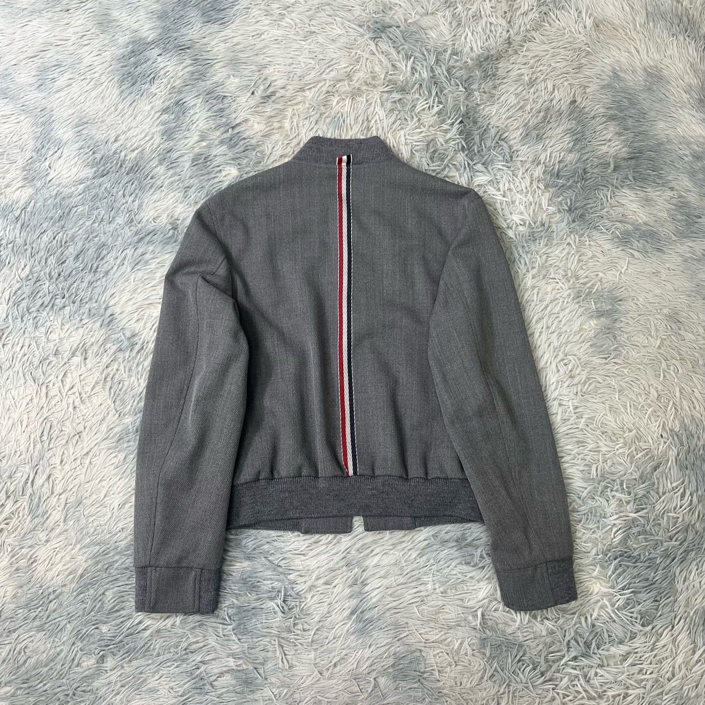 Thom Browne Thom Browne Four-Stripe Wool Flight Jacket Size US XS / EU 42 / 0 - 2 Thumbnail