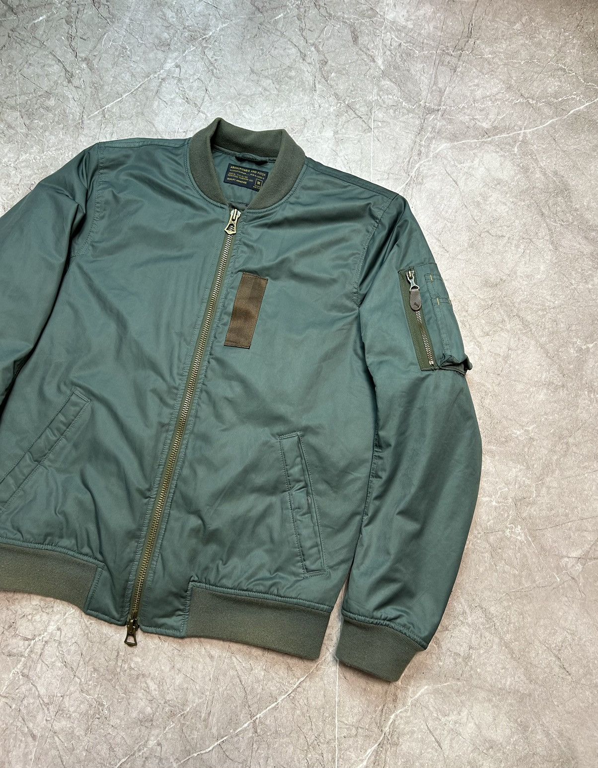 Vintage Vintage Mens Nylon MA1 Bomber Jacket Size US M / EU 48-50 / 2 - 6 Thumbnail