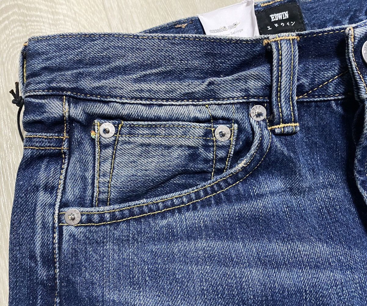 Edwin Edwin ED-80 Rainbow Selvedge Washed Patchwork Torn Denim Size US 28 / EU 44 - 9 Thumbnail