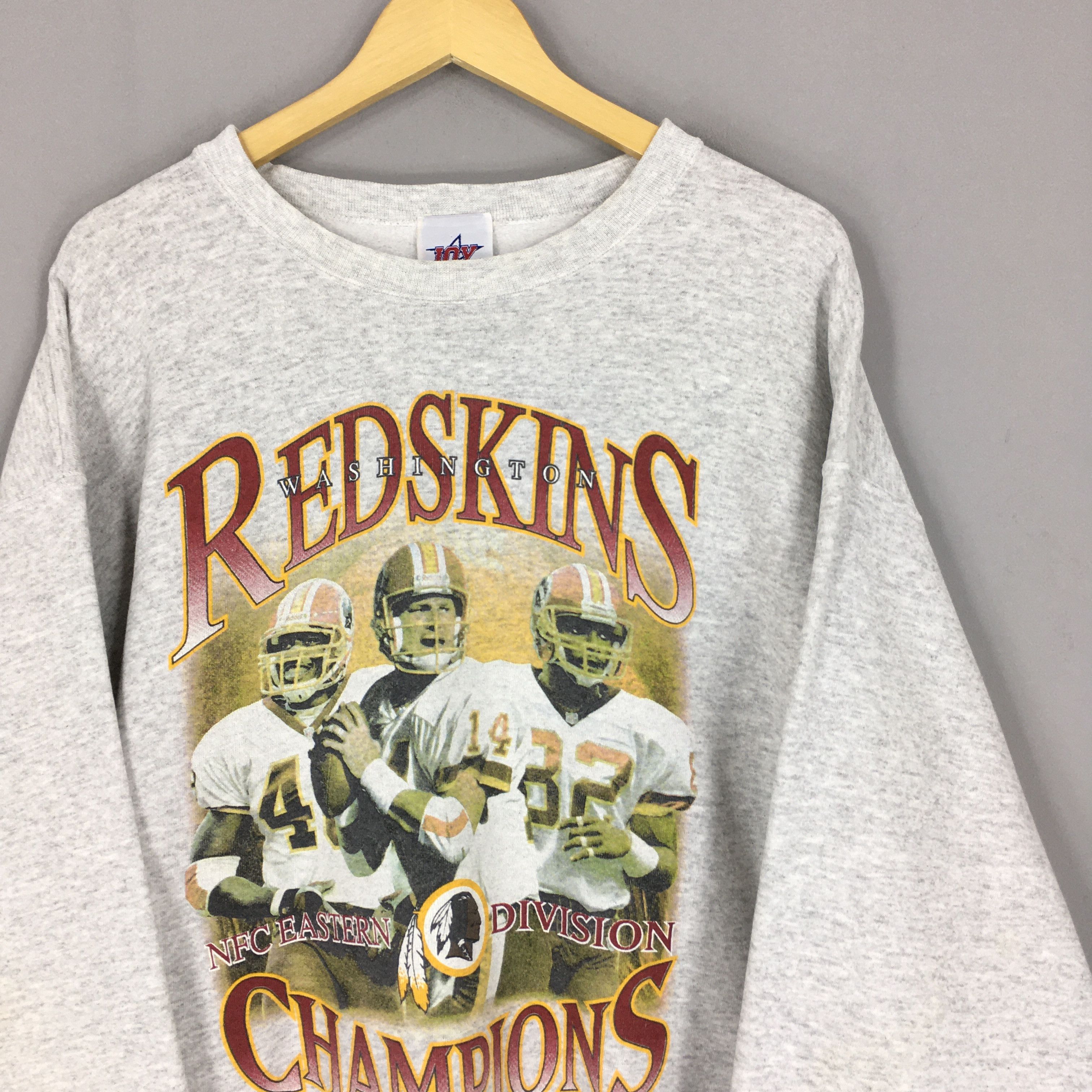 NFL × Vintage Vintage 90s Washington Redskins NFL Sweatshirt XLarge Size US XL / EU 56 / 4 - 2 Thumbnail
