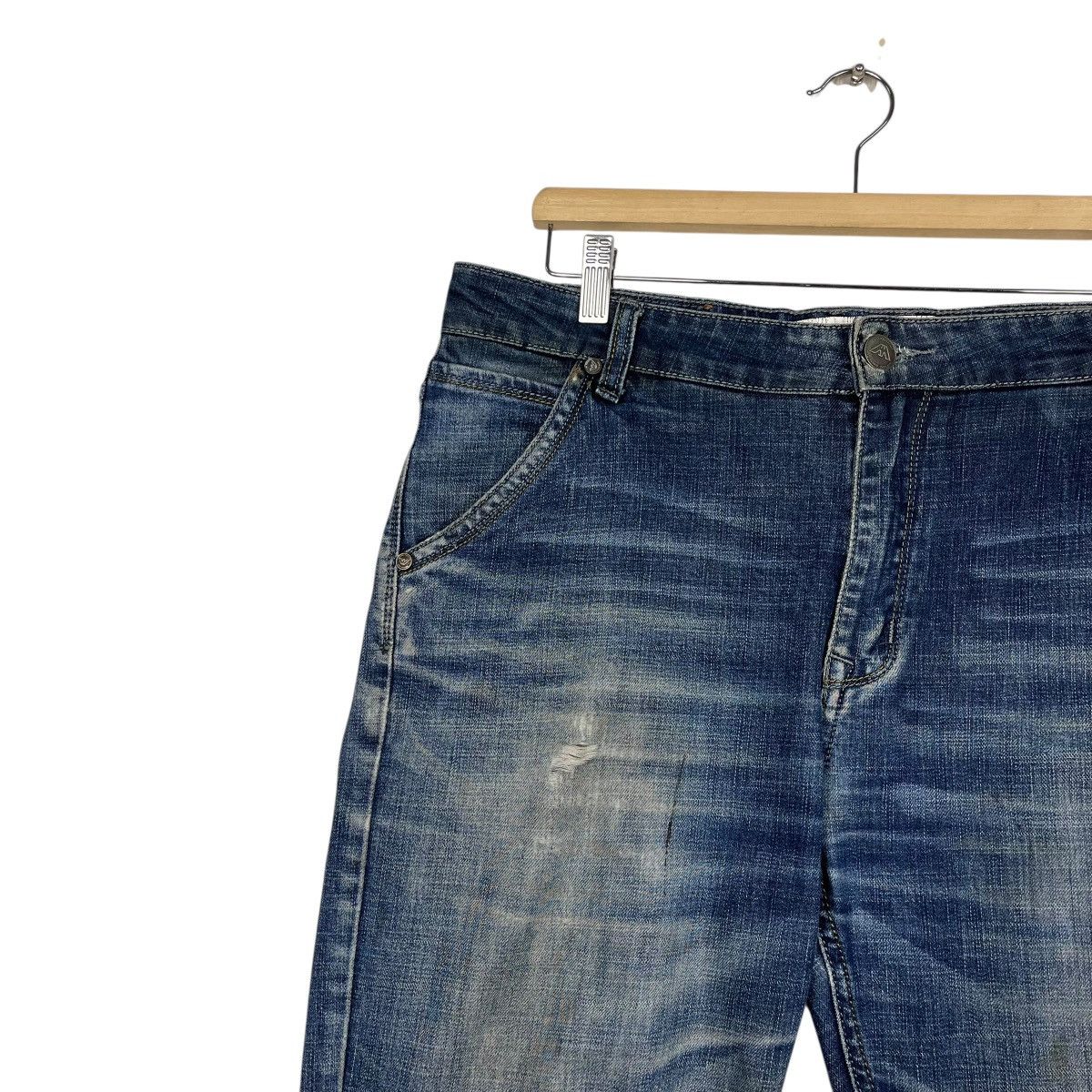 Armani Vintage Armani Jeans Distressed Denim Jeans Size US 34 / EU 50 - 6 Thumbnail