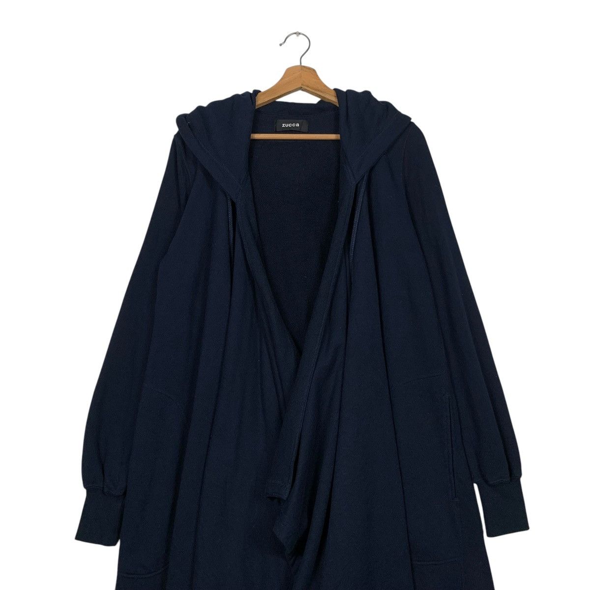Zucca Zucca Buttonless Hooded Overcoat Size M / US 6-8 / IT 42-44 - 3 Thumbnail