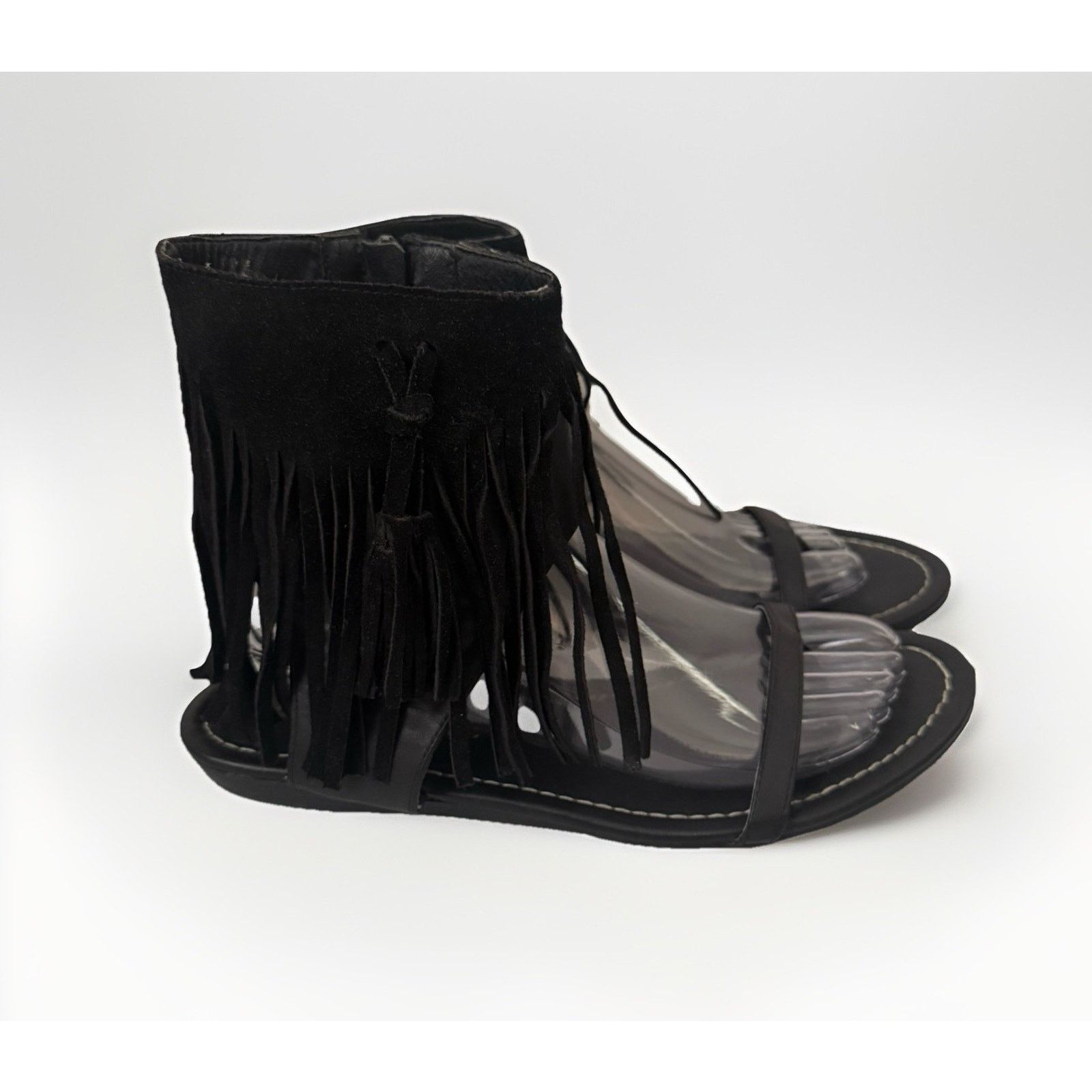 Other Very Volatile Lex Suede Suede Fringe Boho Western Sandals Size US 9 / IT 39 - 1 Thumbnail