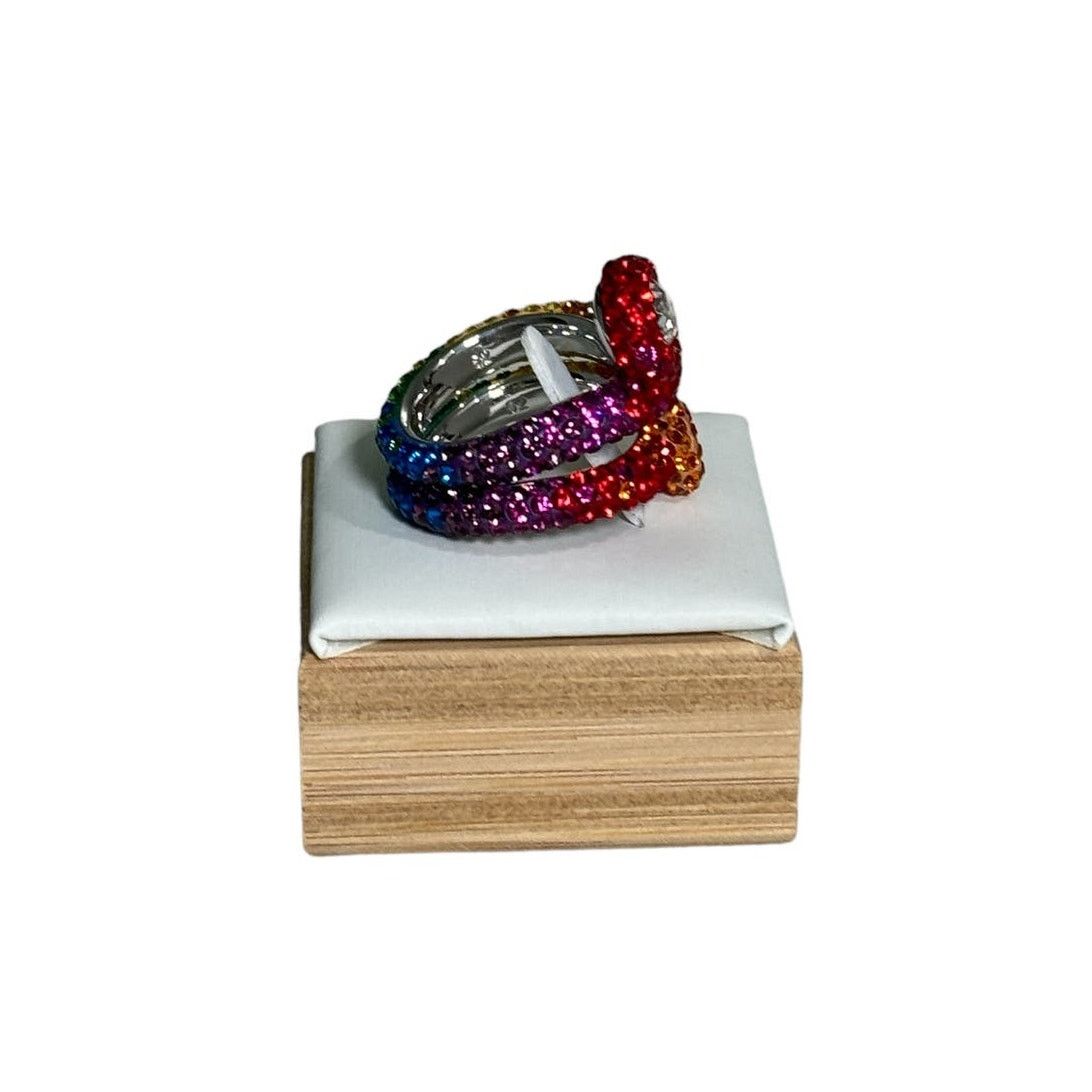 Swarovski Swarovski Atelier Tigris ring Set (2)size52/6 Rhodium plated Size ONE SIZE - 12 Thumbnail
