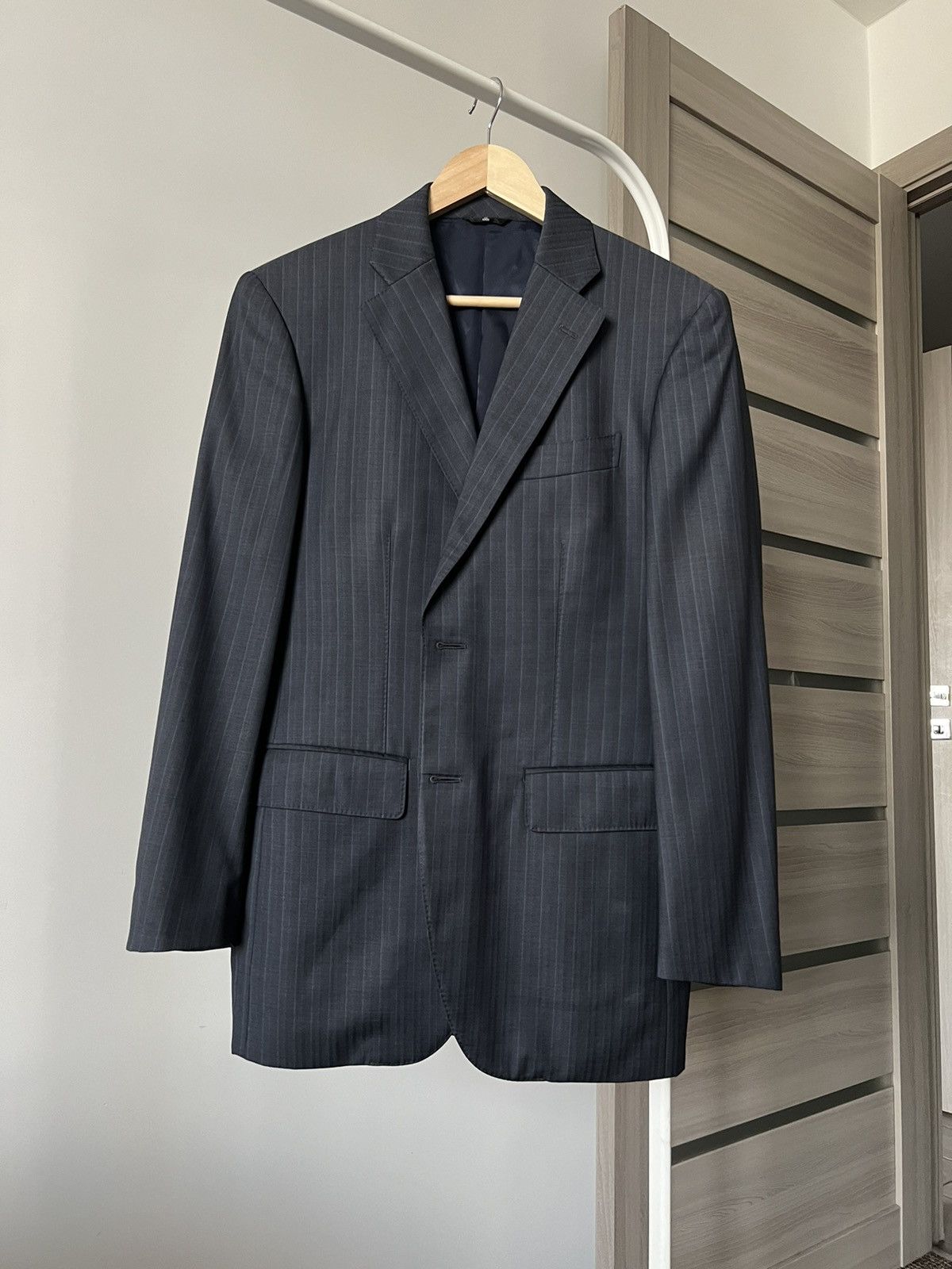 Lanvin Lanvin Striped Blazer Jacket Large Japan Size US L / EU 52-54 / 3 - 1 Thumbnail
