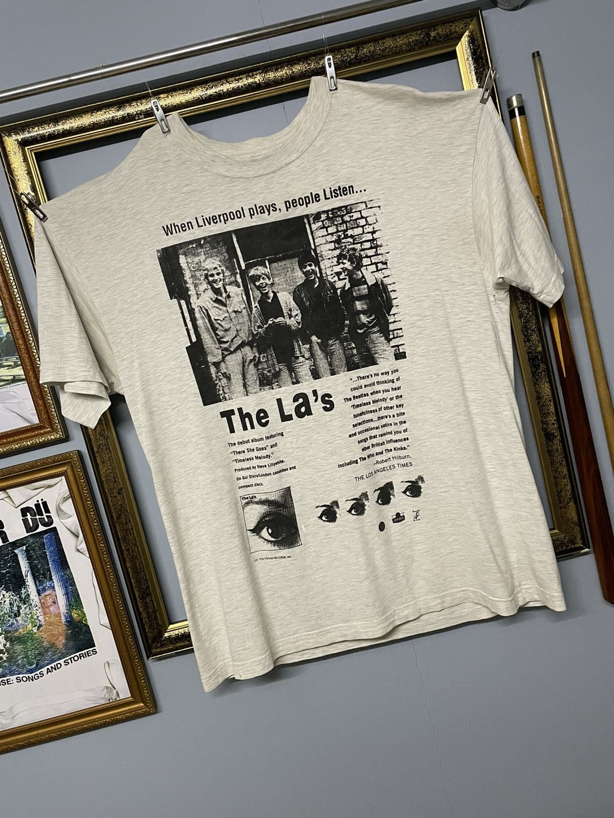 Vintage Vintage 1991 The La’s Band Liverpool Plays Eye Rare Tee Size US XL / EU 56 / 4 - 2 Thumbnail