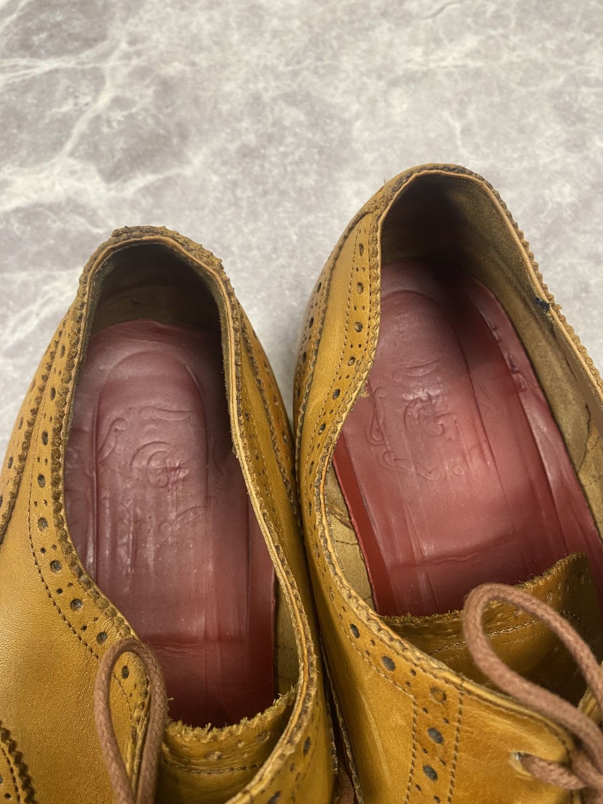 Grenson Grenson Dylan Wing Tip Oxford Brogue Leather Shoes Size: 46 Size US 13 / EU 46 - 3 Thumbnail