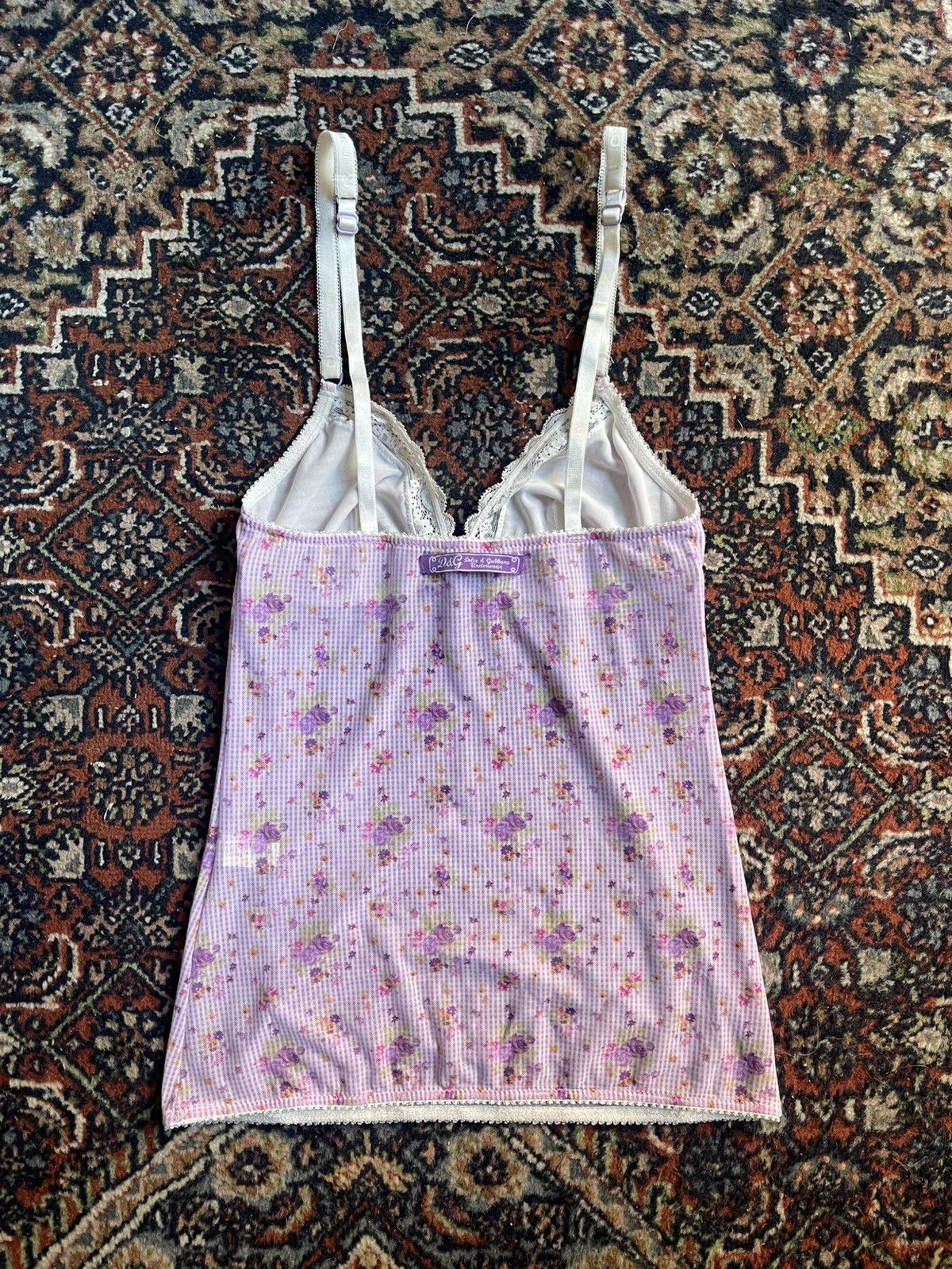 Dolce & Gabbana Vintage Dolce Gabanna Mesh Top Floral y2k Size XS / US 0-2 / IT 36-38 - 2 Thumbnail