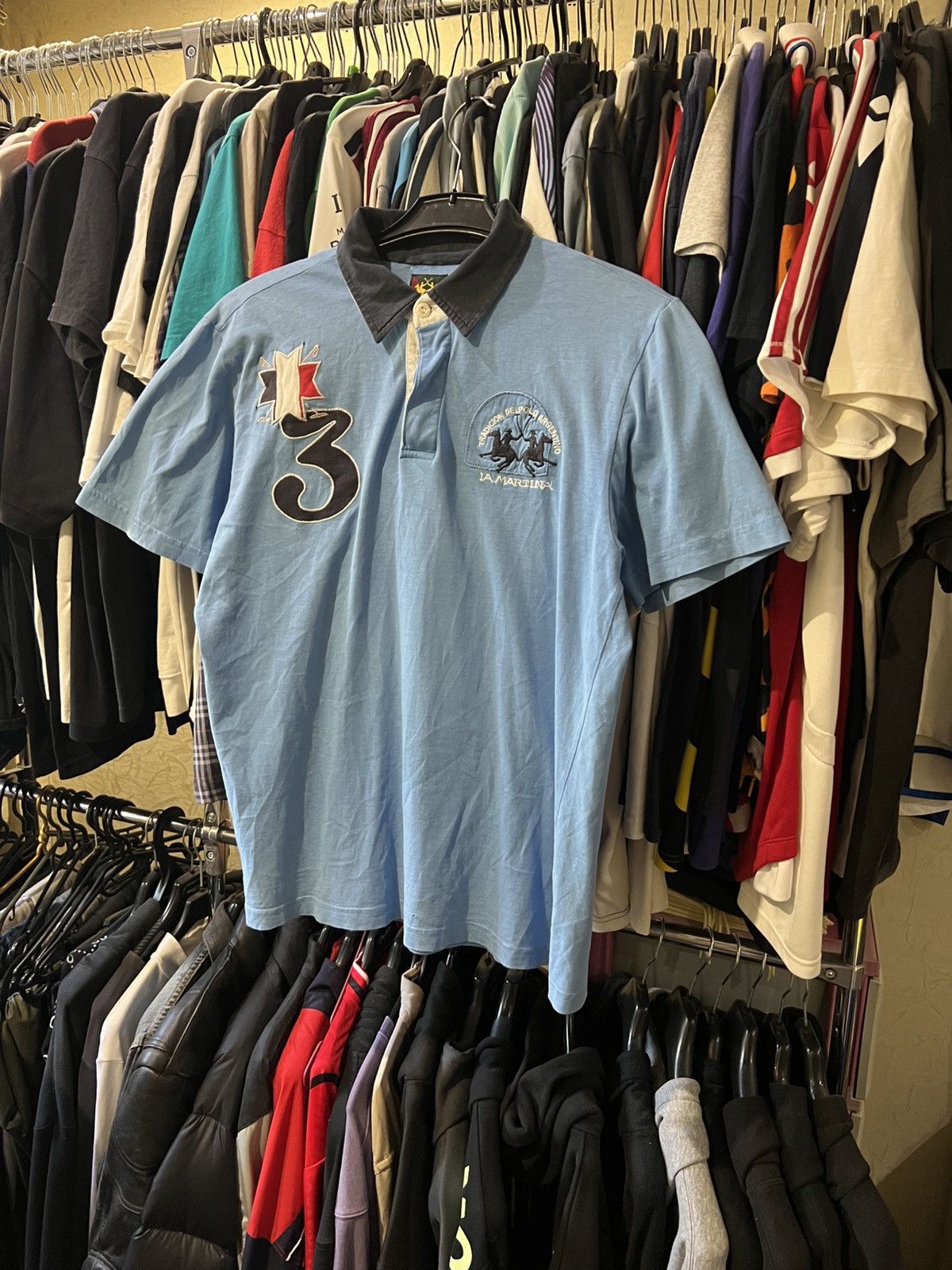 La Martina VINTAGE LA MARTINA SWITZERLAND BIG LOGO 3 CHIEF KIEF STYLE Size US L / EU 52-54 / 3 - 1 Thumbnail