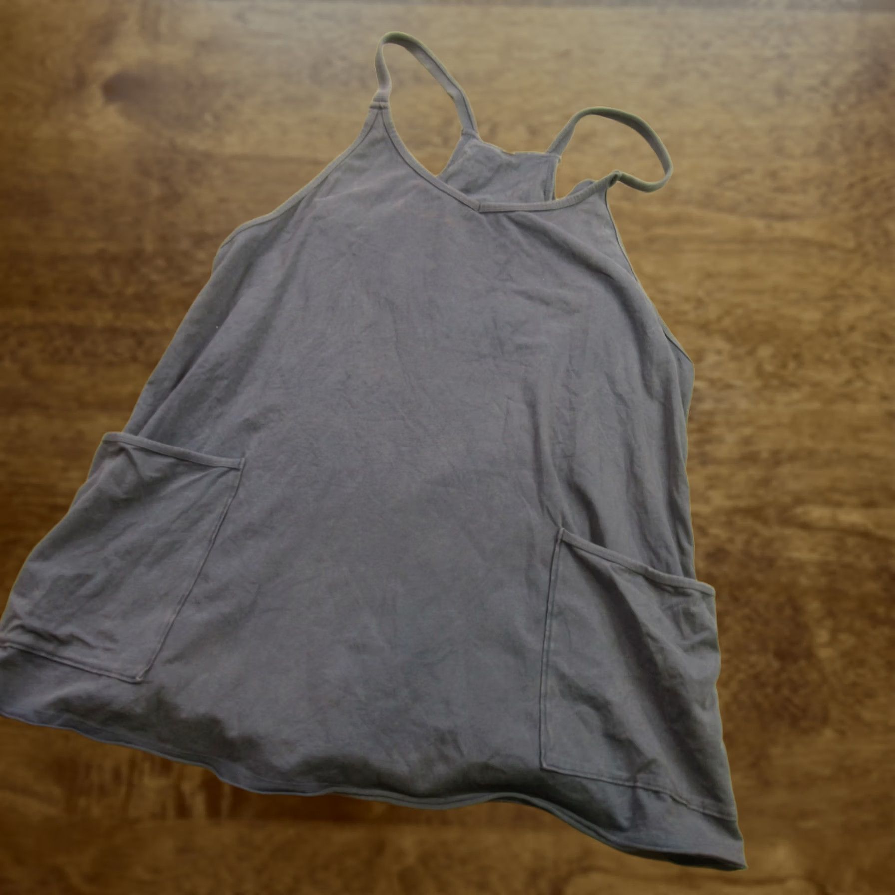 Free People Free People Shirt Womens Medium Sleeveless V Neck Pullover Pockets Blue Size M / US 6-8 / IT 42-44 - 1 Thumbnail