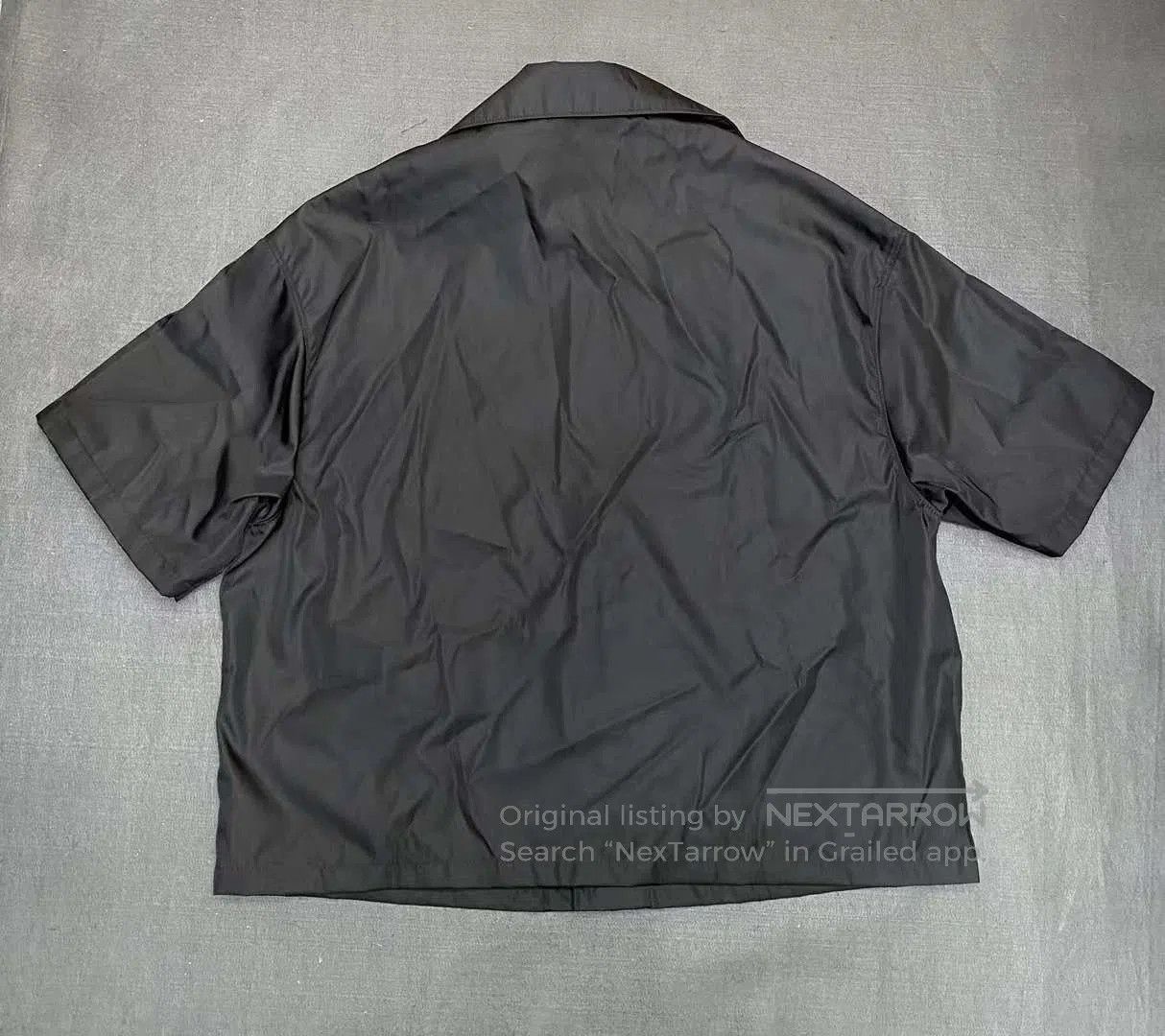 Prada Prada 23SS Nylon Shirt with Triangle Logo. Size US M / EU 48-50 / 2 - 2 Thumbnail