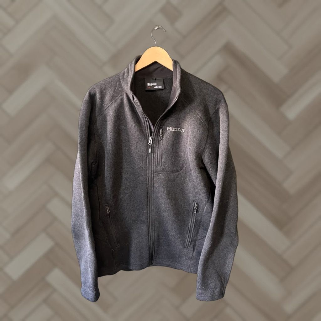 Marmot Marmot Mens Gray Long Sleeve Full Zip Mock Neck Sweater Size Large Size US L / EU 52-54 / 3 - 1 Thumbnail