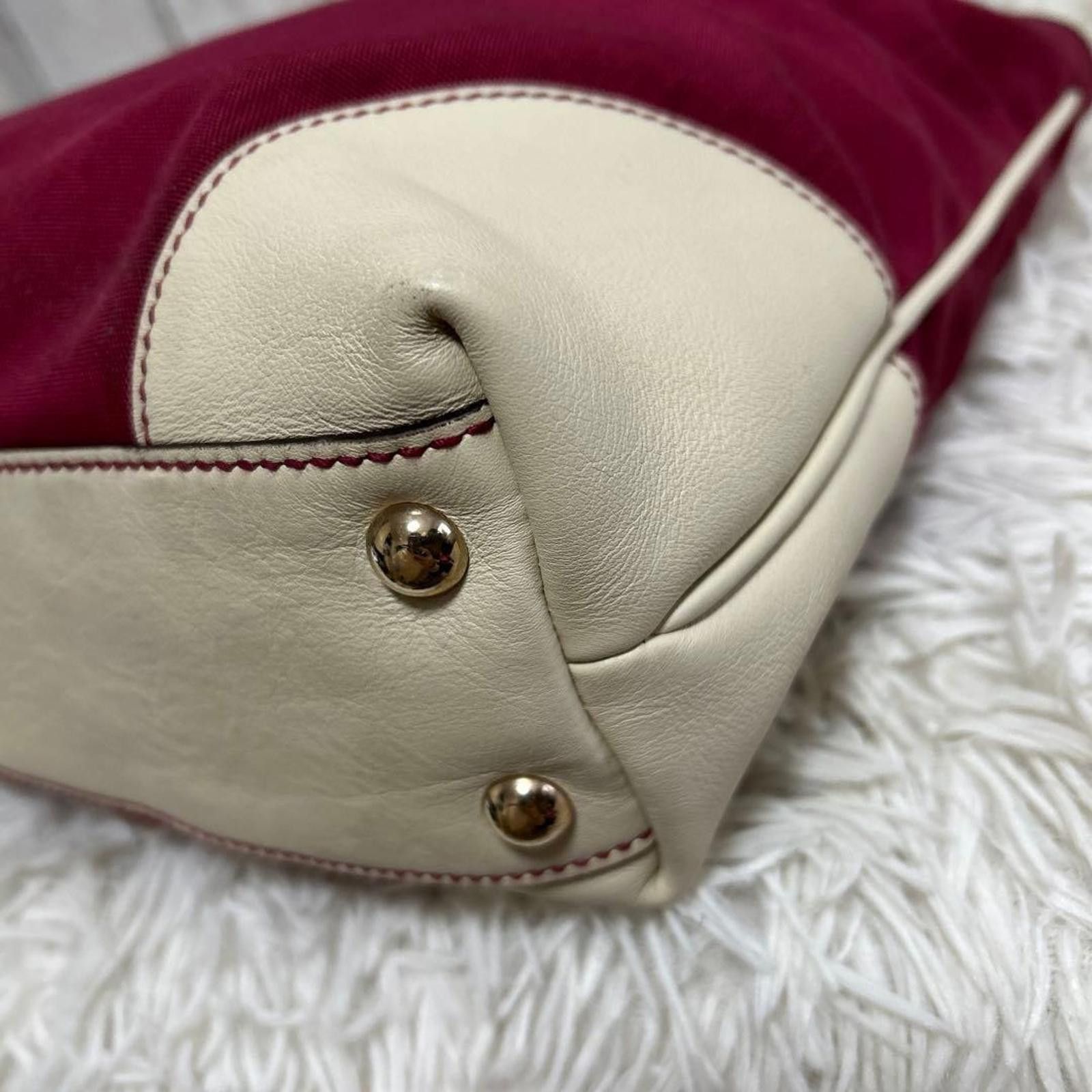 Gucci Gucci - Burgundy and Cream Tote Bag Size ONE SIZE - 8 Thumbnail