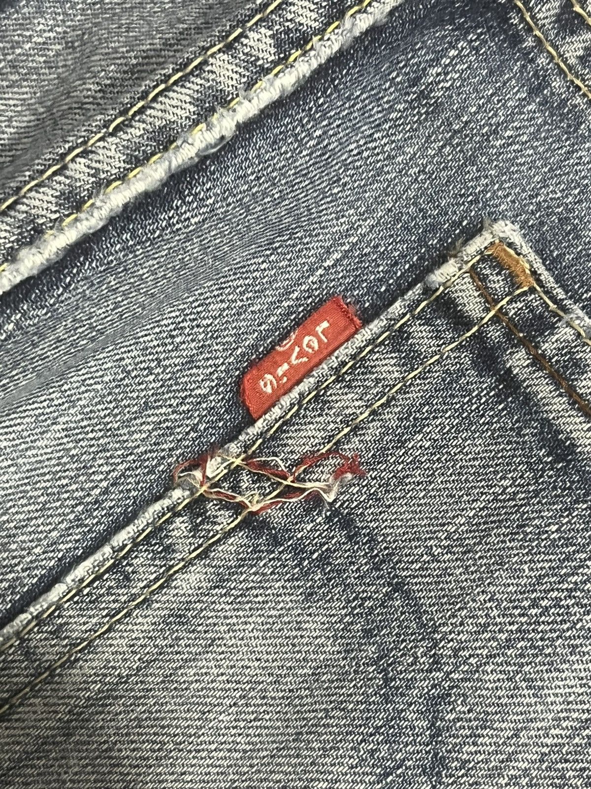 Levi's Vintage Y2K Levi’s Blue Washed Distressed Flare Jeans Size 32" / US 10 / IT 46 - 8 Thumbnail