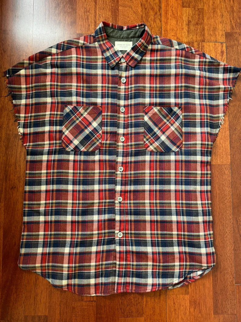 Fear of God Fear of God Blue and red main line shoulder shirt Size US M / EU 48-50 / 2 - 1 Thumbnail