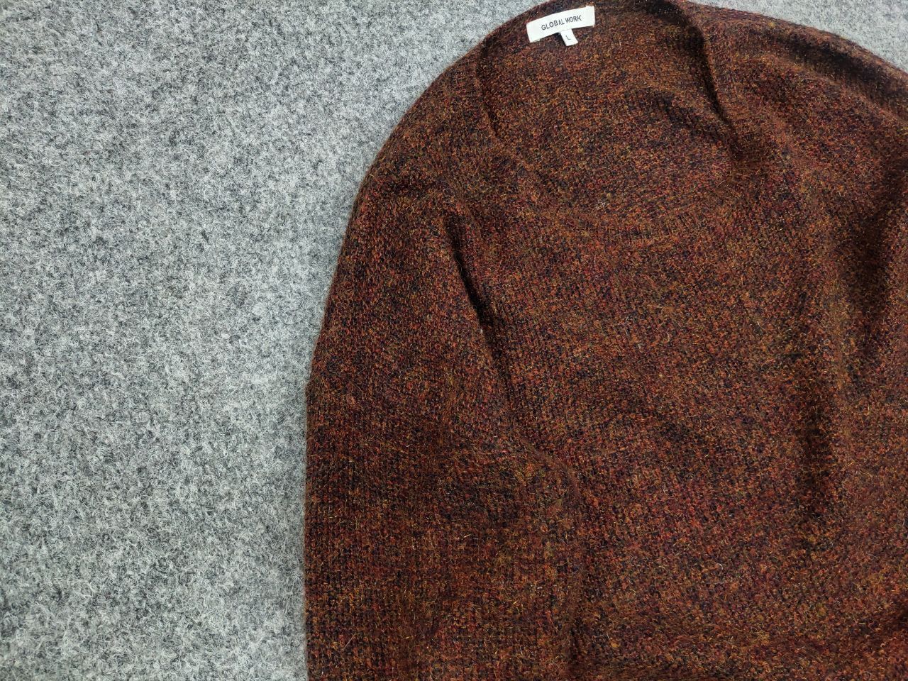 Global Work Japan Design Light Brown Wool blend Sweater