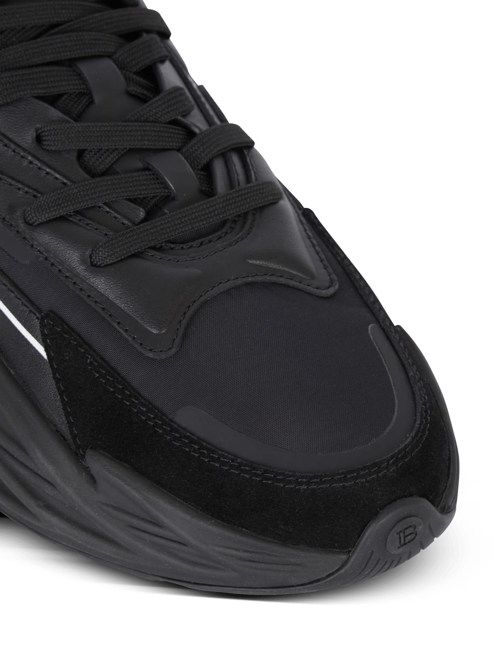 Balmain o1s1wg110325 Run-Row Low-Top Sneakers in Black Size US 10 / EU 43 - 8 Thumbnail