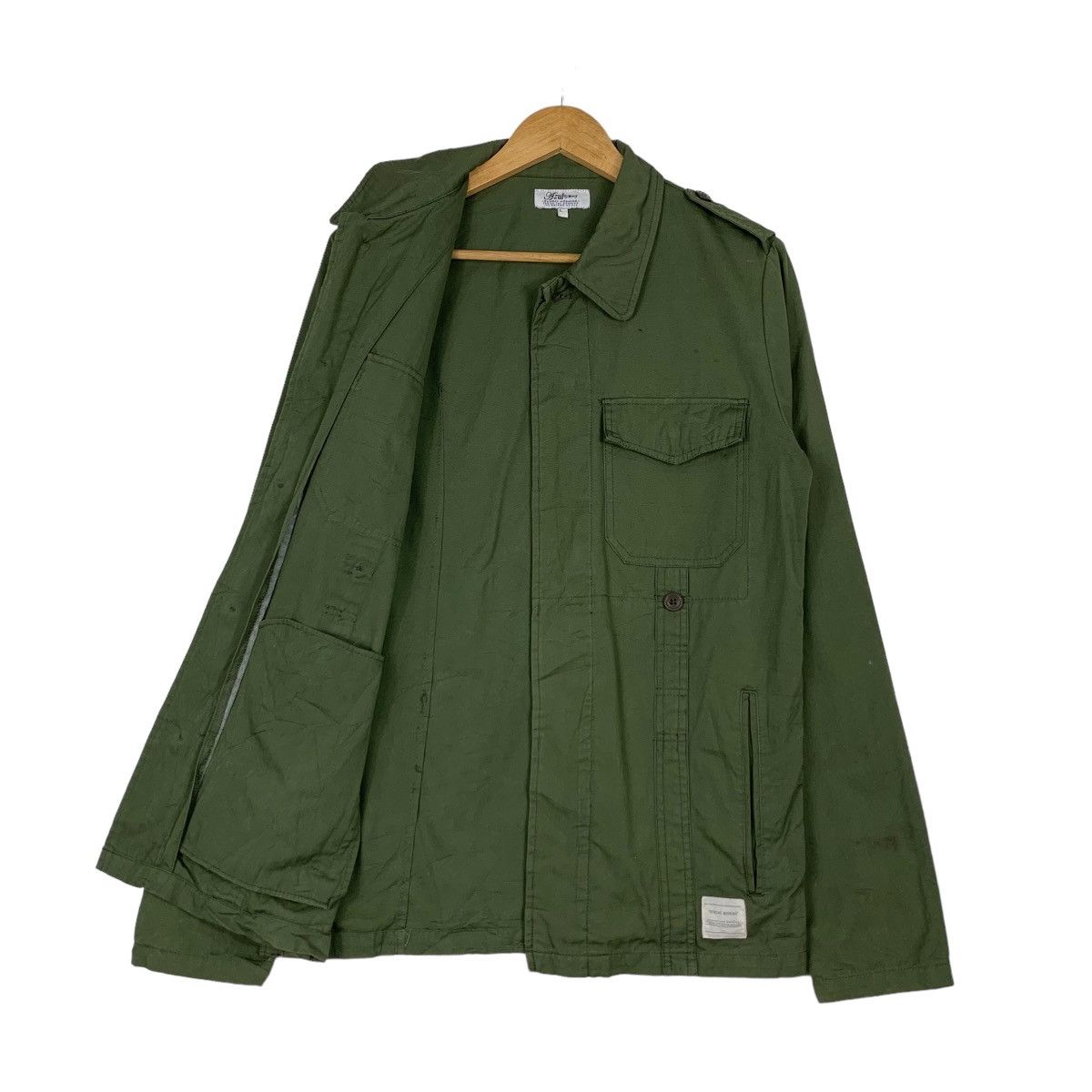 MOUSSY AZUL by Moussy Army Green Jacket #1042-C47 Size US L / EU 52-54 / 3 - 9 Thumbnail