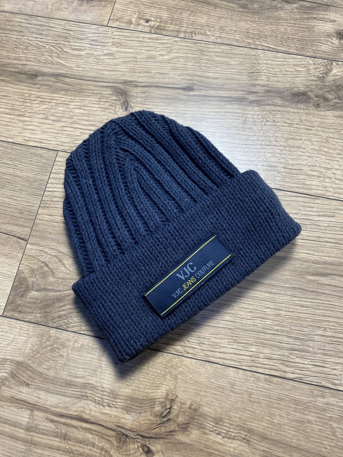 Versace Jeans Couture Versace Jeans Couture VJC Blue Knitted Winter Hat Size XL Size 36 - 1 Thumbnail
