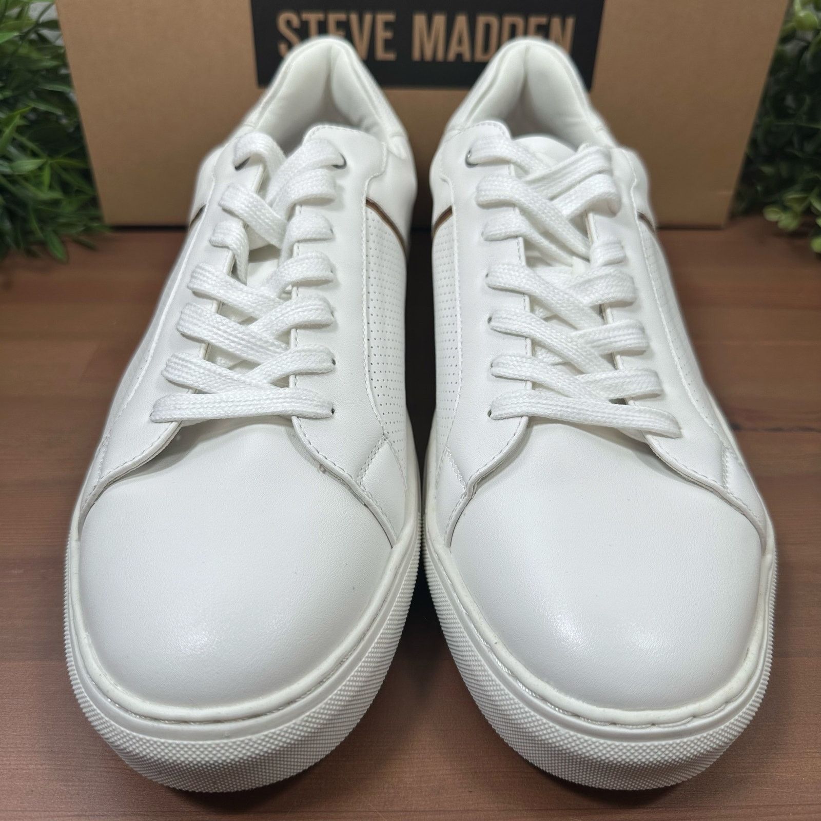 Steve Madden Steve Madden Men’s P-Coopr White Sneakers Size 13 Size US 13 / EU 46 - 4 Thumbnail