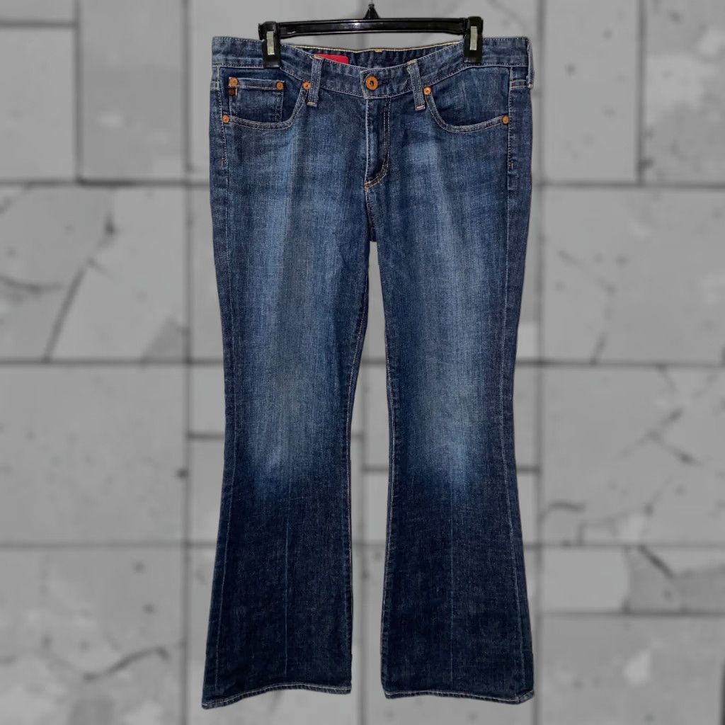 Denime AG Adriano Goldschmied THE CLUB Denim Jeans 35R Women Blue 33 Inseam Flair Size 24" / US 00 / IT 34 - 1 Thumbnail