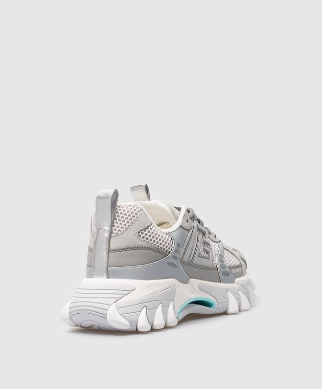 Balmain o1s1wg110325 Low-Top Sneakers in Grey Size US 9 / EU 42 - 3 Thumbnail