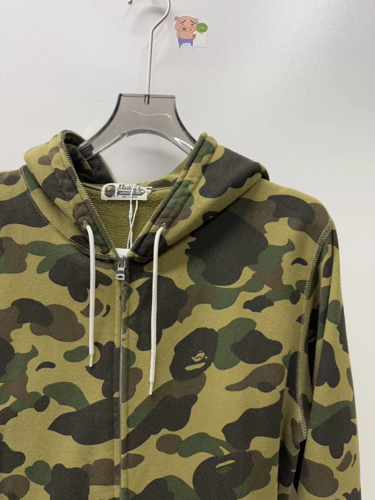 Bape Bape Classic Green Camo Zip Hoodie XL Size XL / US 12-14 / IT 48-50 - 2 Thumbnail