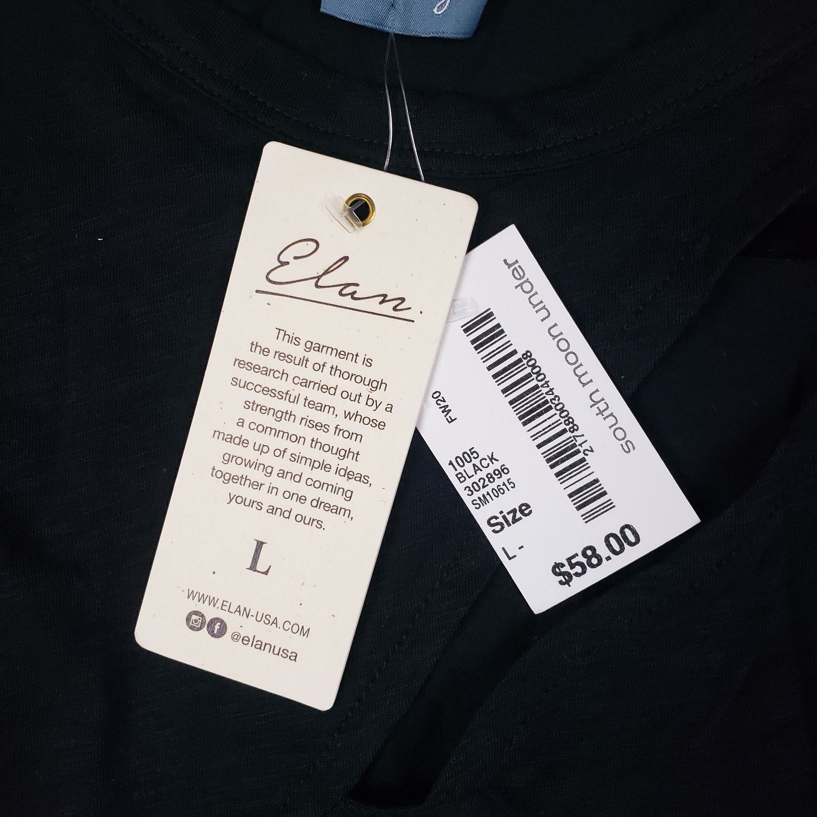 Other NWT Neely By Elam Black Burnout T-Shirt Slash Detail Large Size L / US 10 / IT 46 - 6 Thumbnail