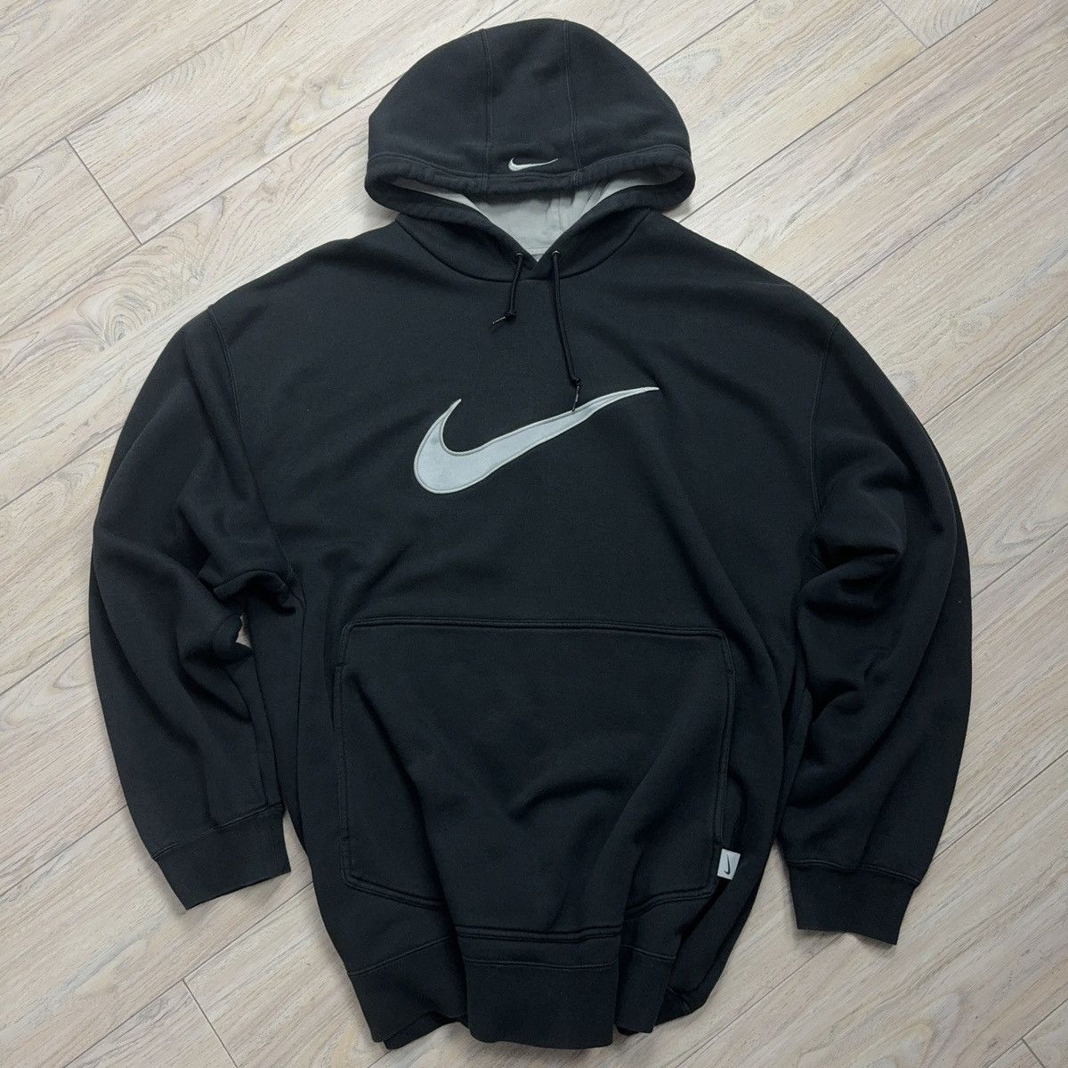 Nike Nike Y2K Drill Big Swoosh Center Logo Hooded Sweatshirt XXXL Size US XXL / EU 58 / 5 - 1 Thumbnail