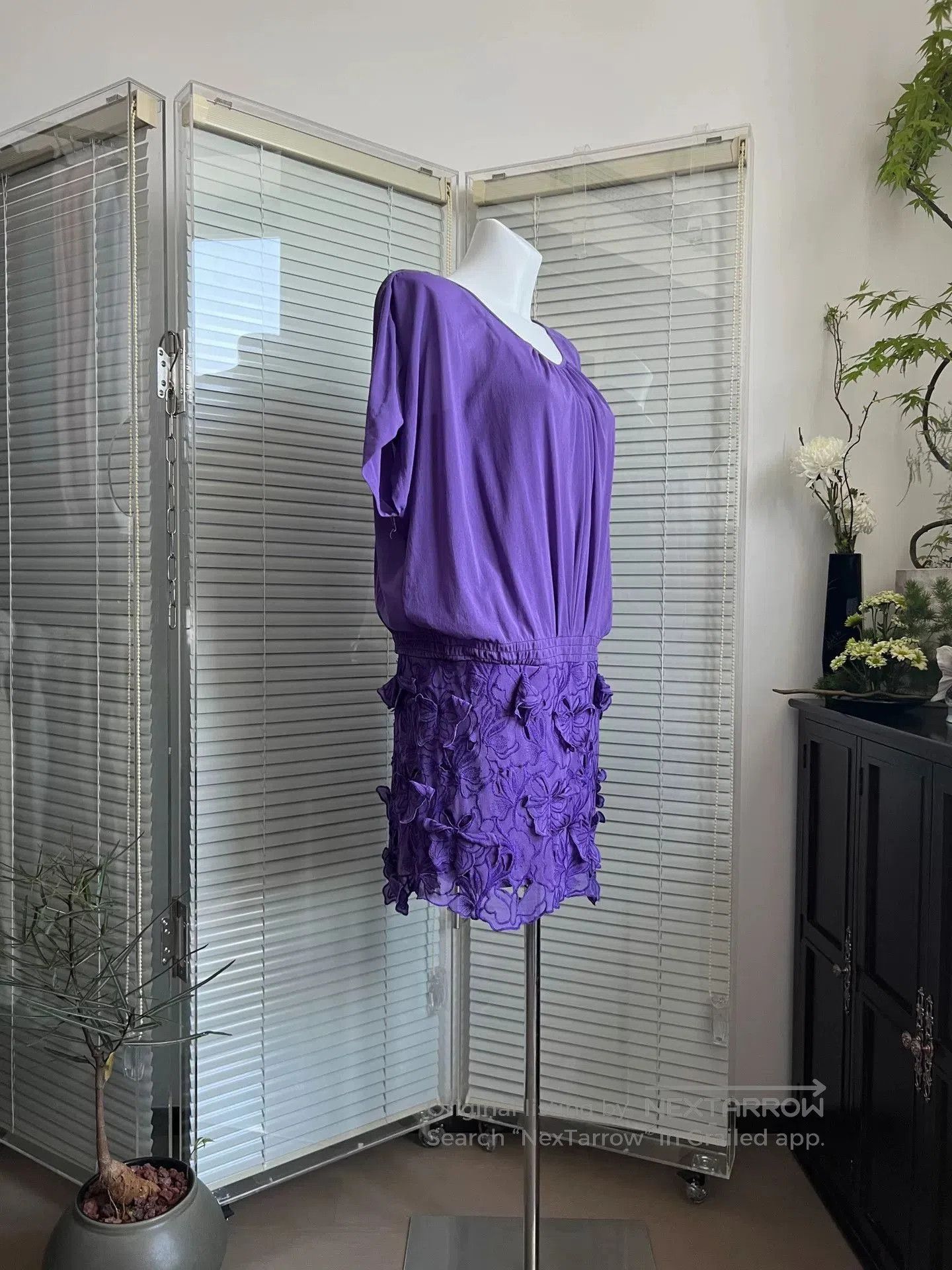 Vivienne Tam Vivienne Tam Purple 3D Butterfly Dress. Size M / US 6-8 / IT 42-44 - 3 Thumbnail