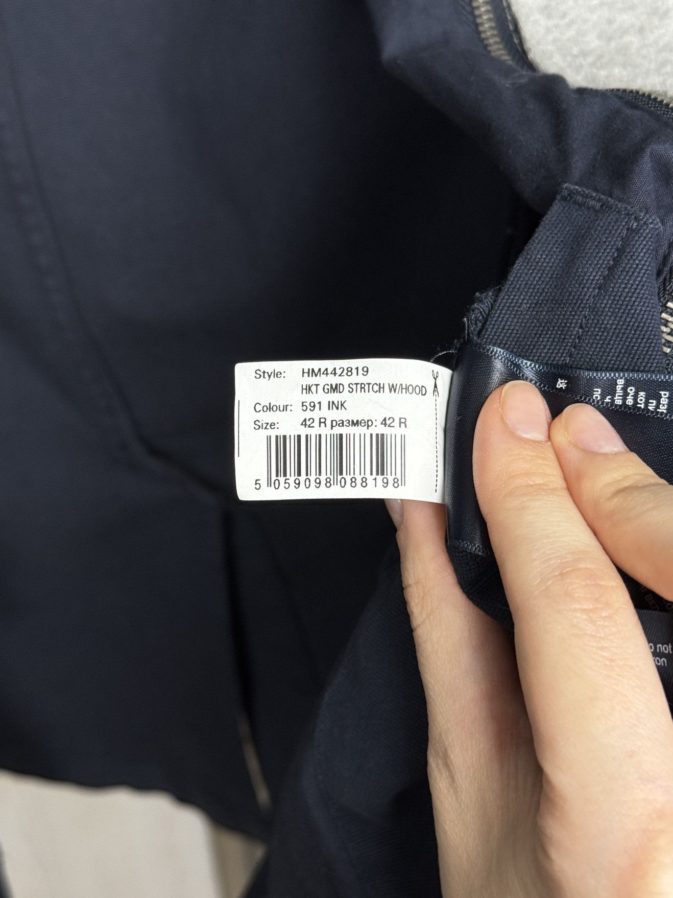 Hackett Hackett London navy blue cotton blazer with hood size 42 Size 42R - 16 Thumbnail
