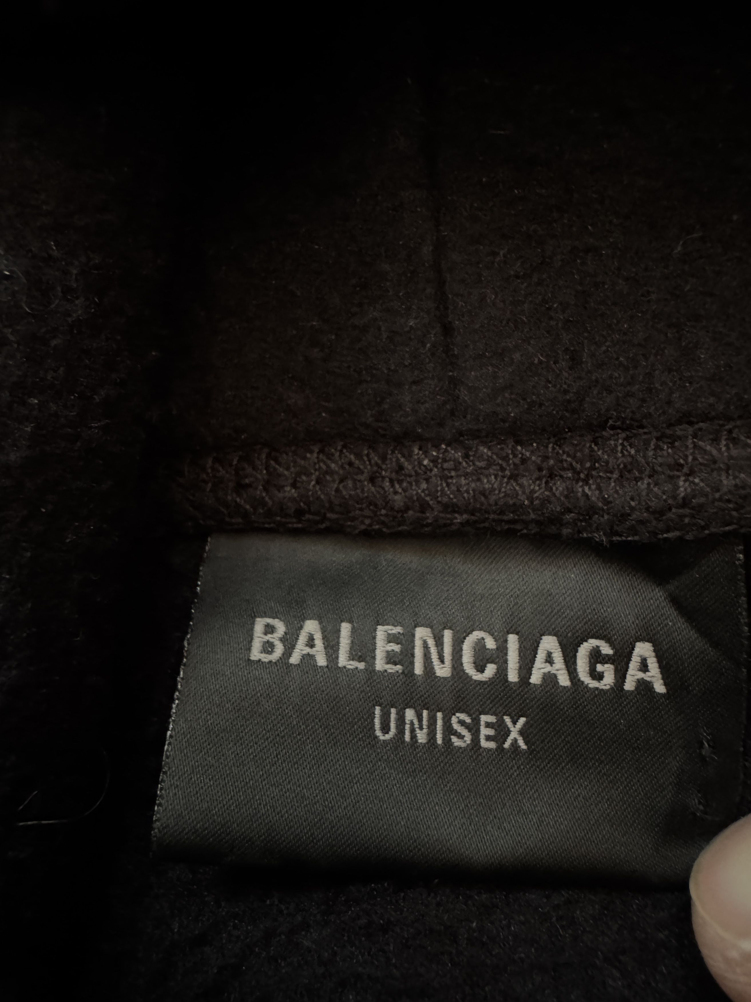 Balenciaga Balenciaga Moon Crinkled Distressed Fleece Hoodie XS Size US XL / EU 56 / 4 - 11 Thumbnail