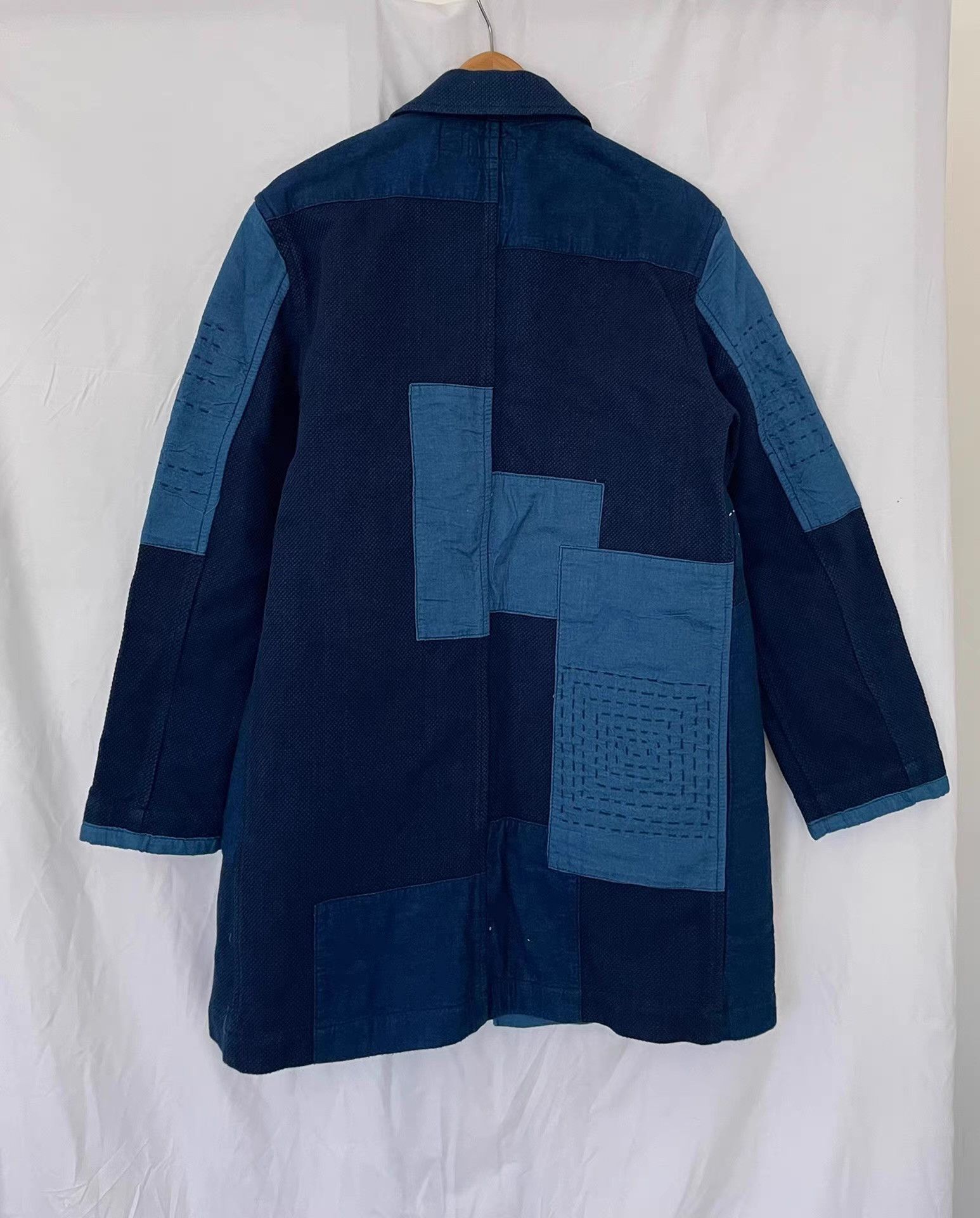 Blue Blue Japan Blue Blue Japan Indigo Sashiko Stitched Jacket Ｑ21 Size US M / EU 48-50 / 2 - 2 Thumbnail