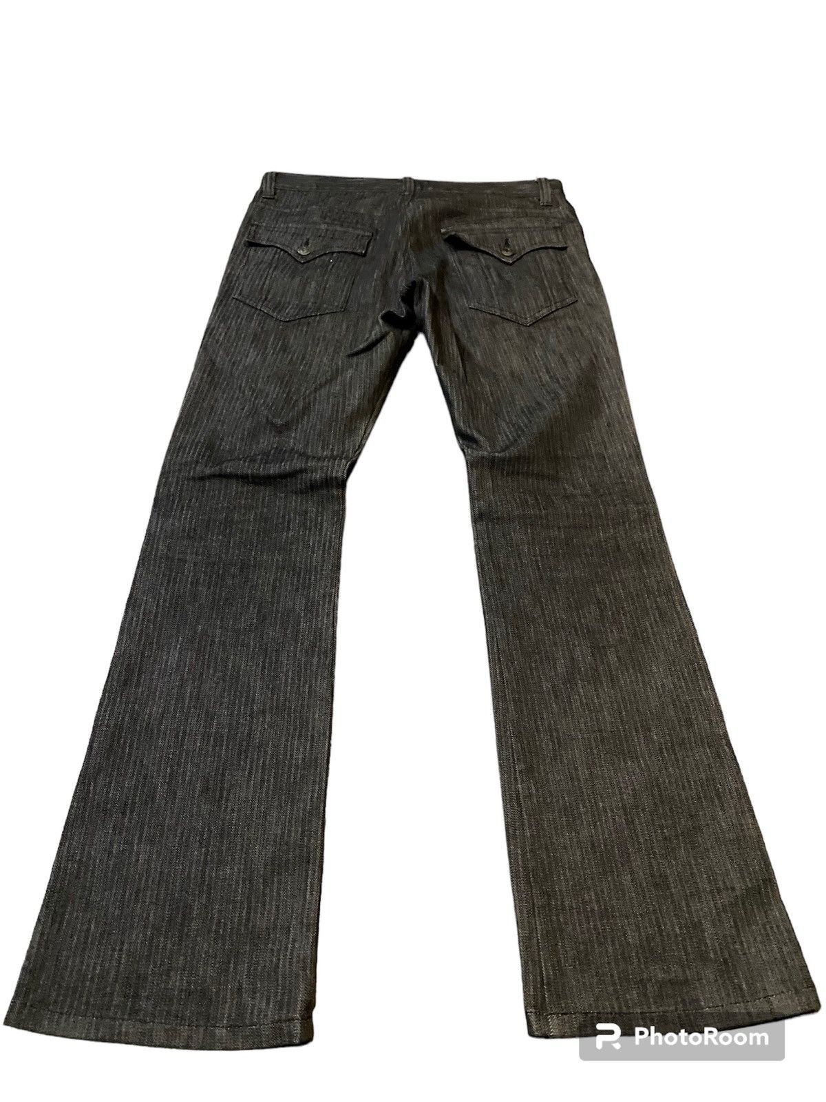 Japanese Brand Flare black Striped Boot Cut Size US 32 / EU 48 - 1 Thumbnail