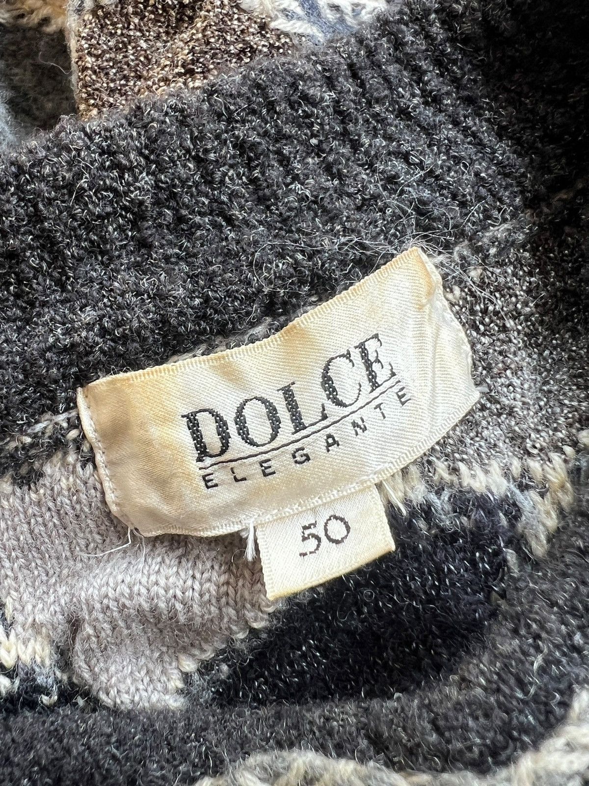Japanese Brand Vintage 90s Dolce ‘Elegante” Cable Knit Sweater Size US XL / EU 56 / 4 - 14 Thumbnail