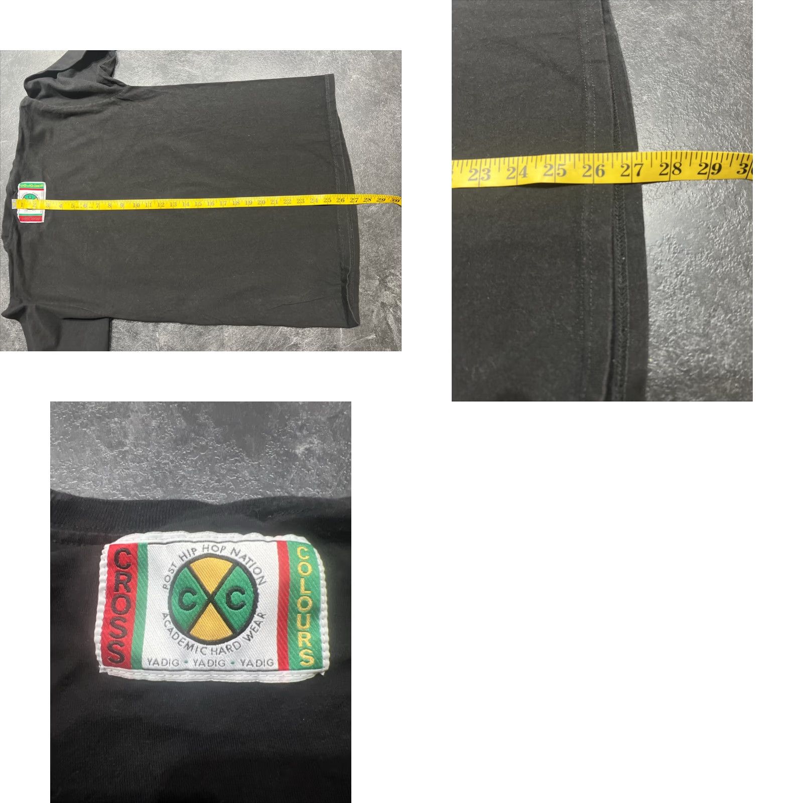 Vintage VINTAGE Cross Colours T-Shirt Hip Hop Rap 90s Black Long Sleeve Adult Medium Mens Size US M / EU 48-50 / 2 - 8 Thumbnail