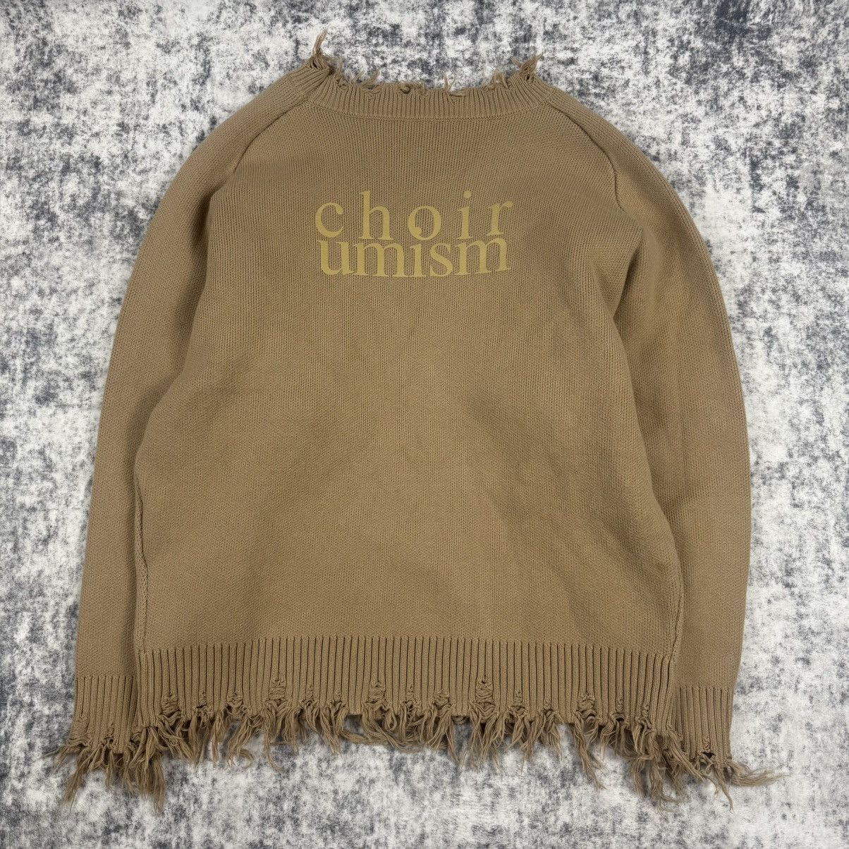 Japanese Brand Umamiism Heavy Knit Crewneck Back Logo Sweater Size US M / EU 48-50 / 2 - 5 Thumbnail
