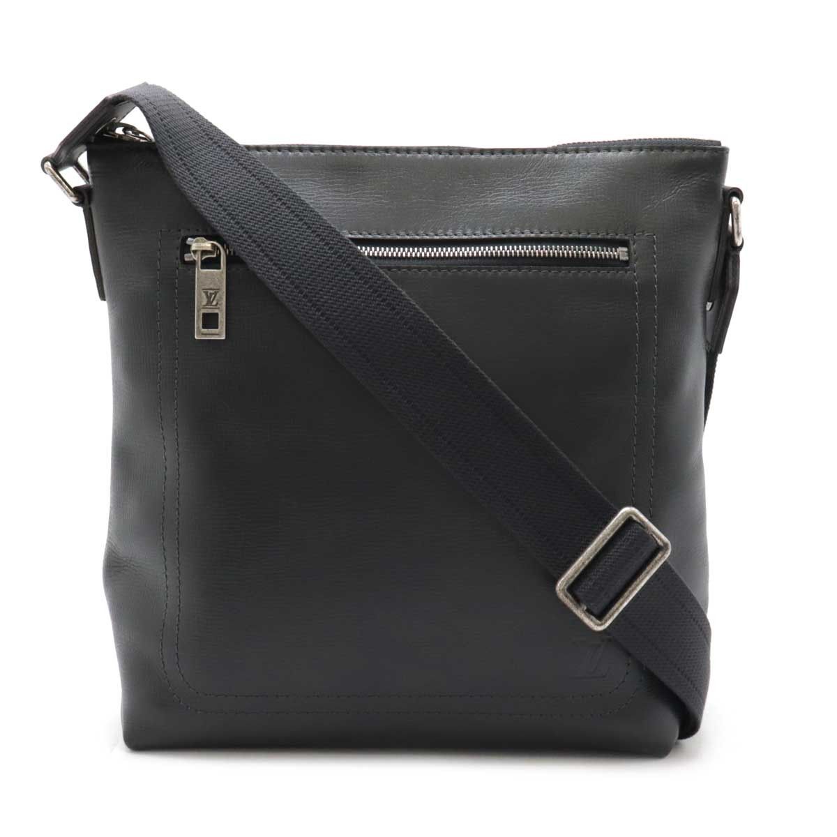 Louis Vuitton Louis Vuitton Utah Shawnee Mm Calf Leather Shoulder Bag M94017 Leather Crossbody Bag M94017 in Grey, Women's