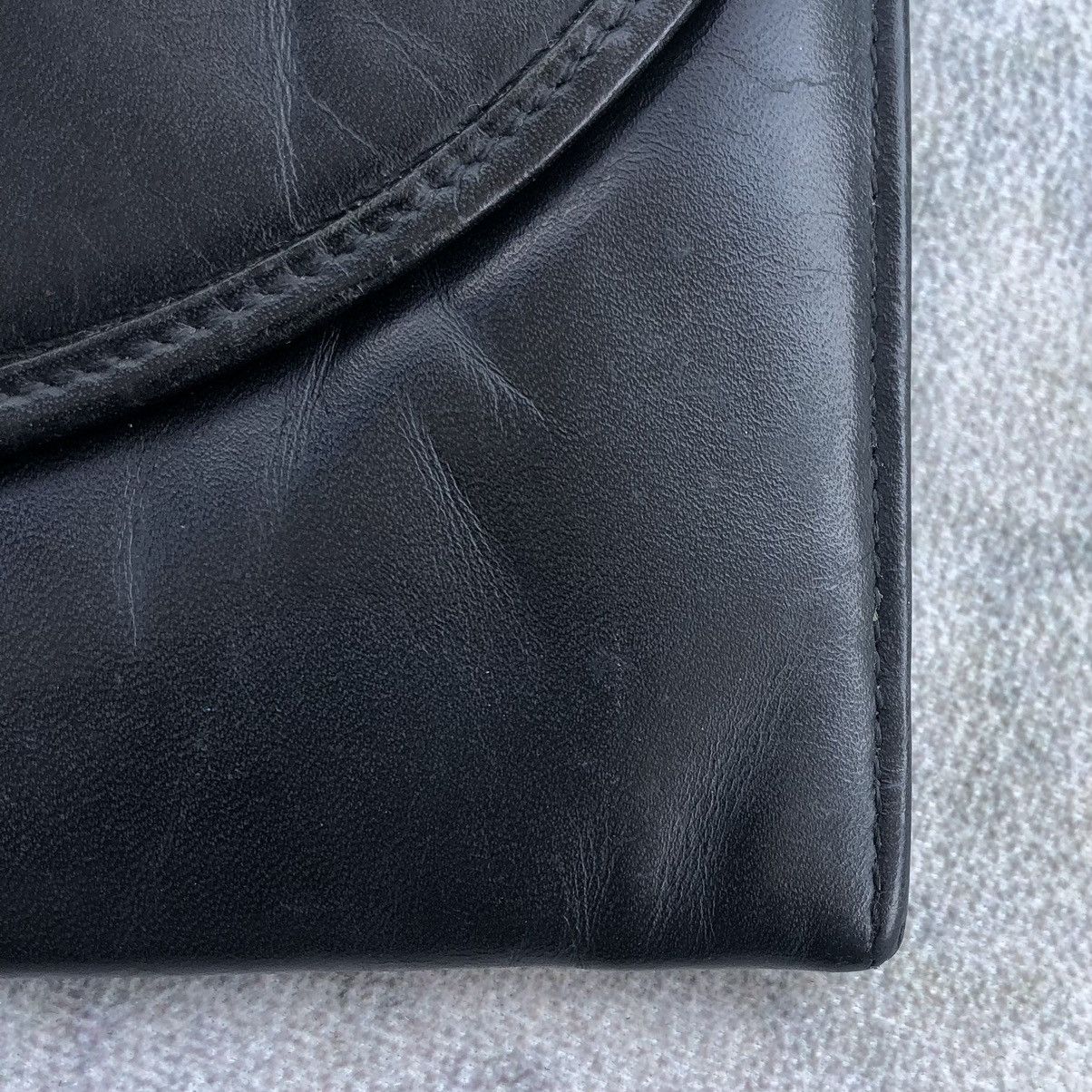 Balenciaga Authentic Balenciaga Paris Leather Wallet Black Size ONE SIZE - 19 Thumbnail