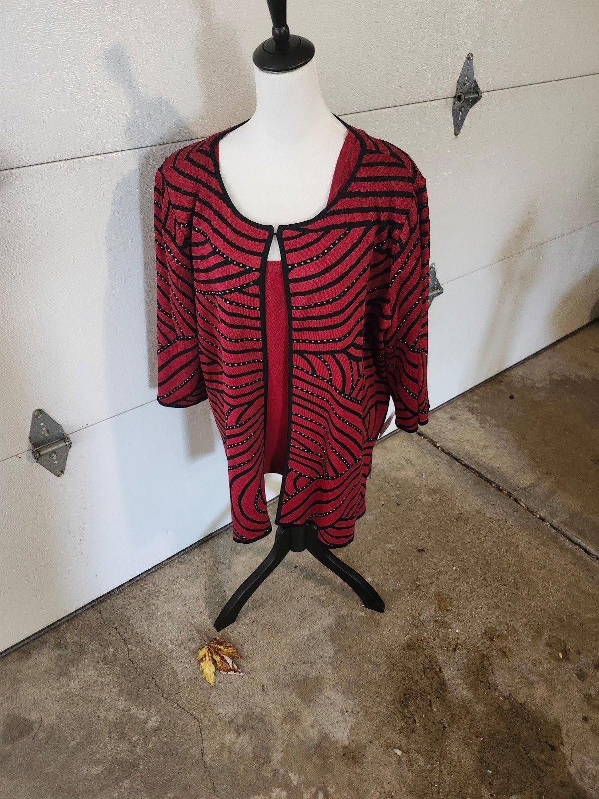 Designer Ming Wang Sweater Set Size 3XL / US 20-22 - 1 Thumbnail