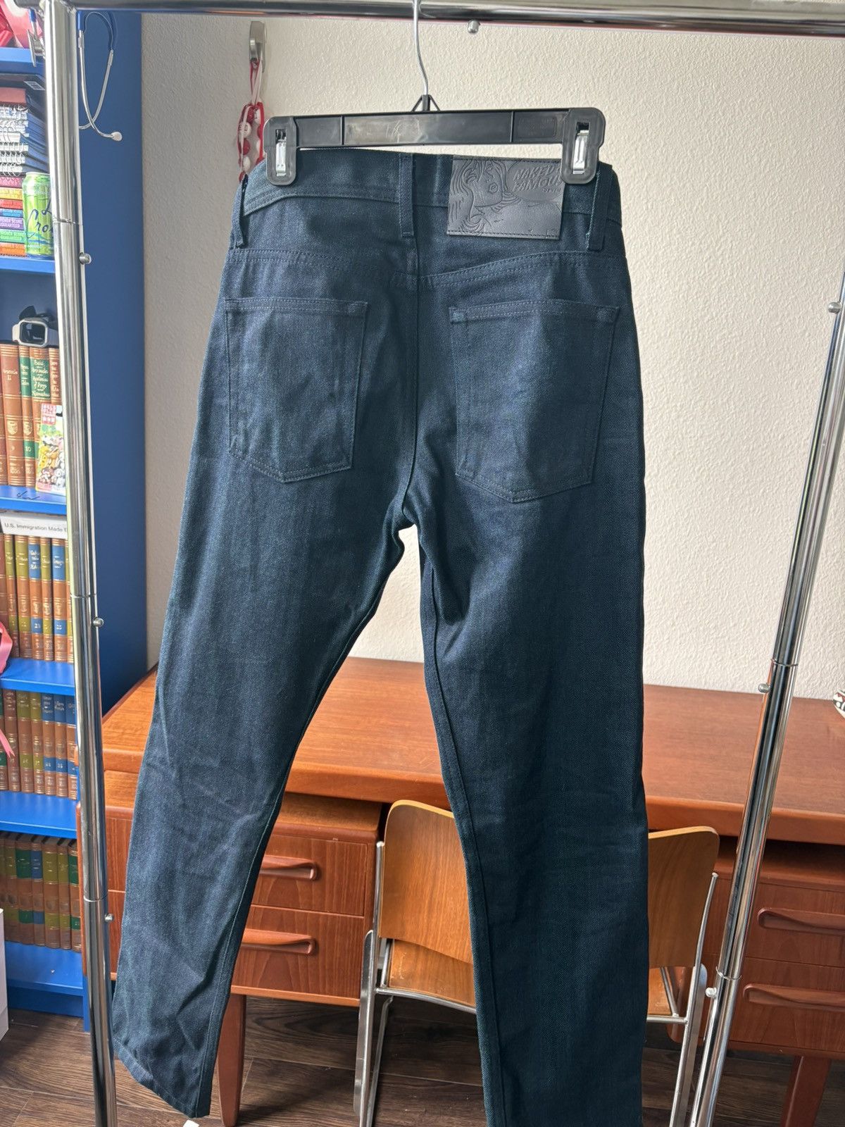 Naked & Famous Weird Guy Green Weft Selvedge Size US 29 - 3 Thumbnail