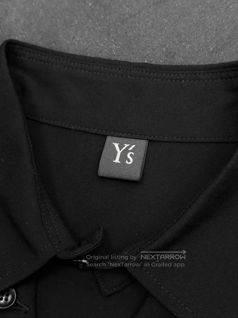 Yohji Yamamoto Yohji Yamamoto Open Neck Drape Long Sleeve Shirt Size US L / EU 52-54 / 3 - 7 Thumbnail