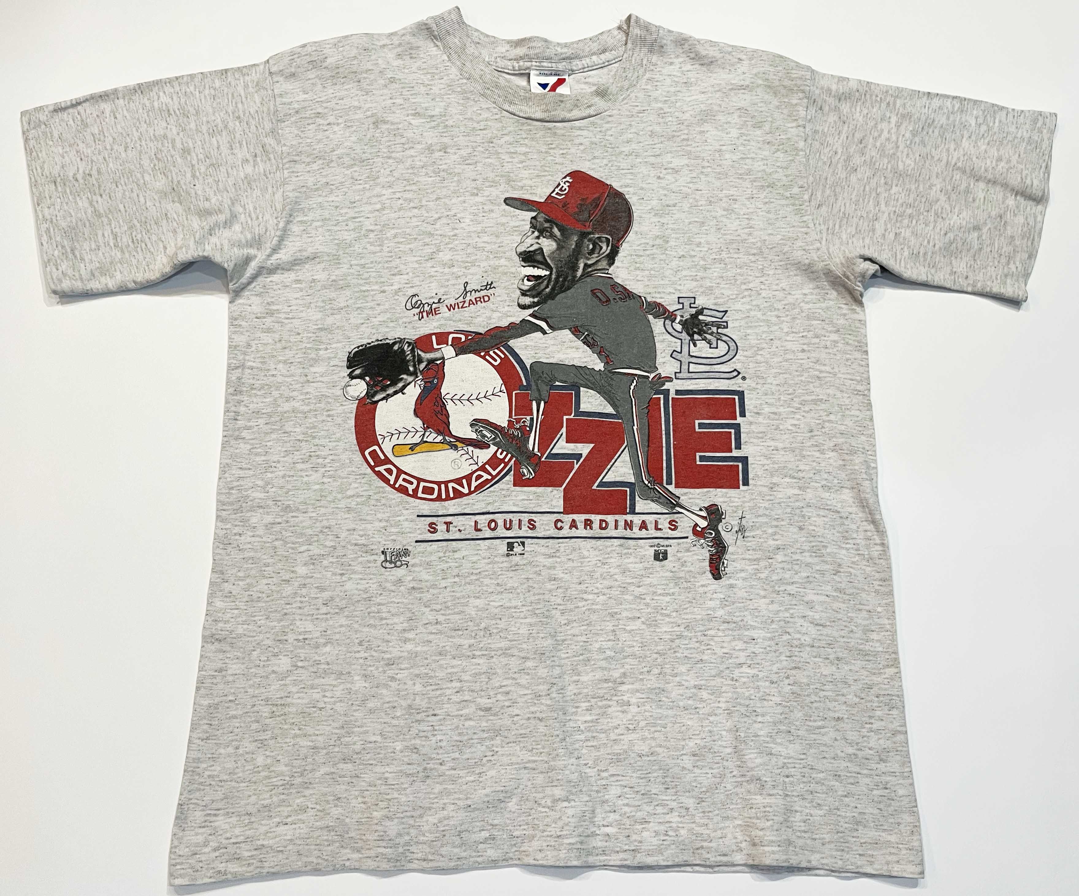 Vintage Vintage Artex 1992 MLB Ozzie Smith Cardinals T-Shirt Size US M / EU 48-50 / 2 - 1 Thumbnail