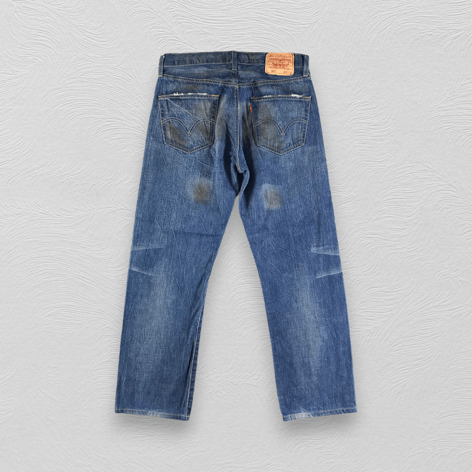 Levi's Vintage Levis 501 Jeans Dirty Blue Denim KJ2421 Size US 32 / EU 48 - 2 Thumbnail