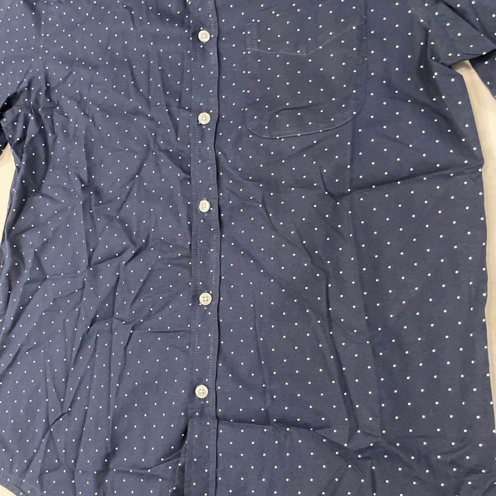 Old Navy Old Navy Blue Short Sleeve Button Up Regular Fit Men Small Size US S / EU 44-46 / 1 - 2 Thumbnail