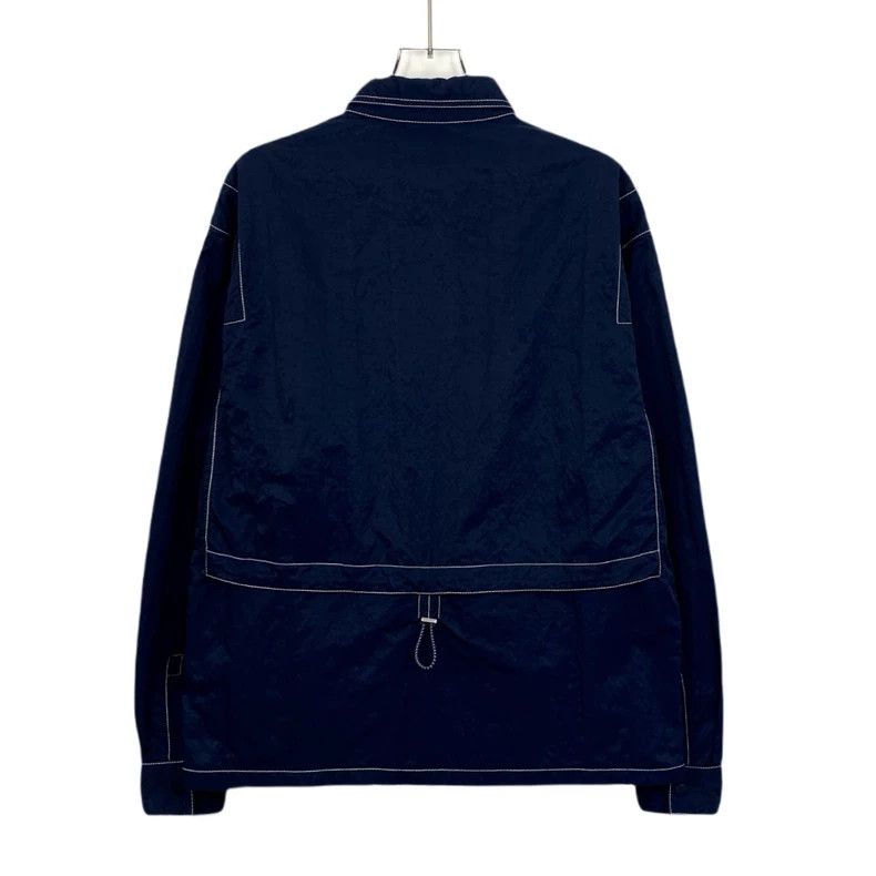 Dior Dior Size 41 22 dark blue letter embroidered lapel long-sle Size US XXS / EU 40 - 2 Thumbnail