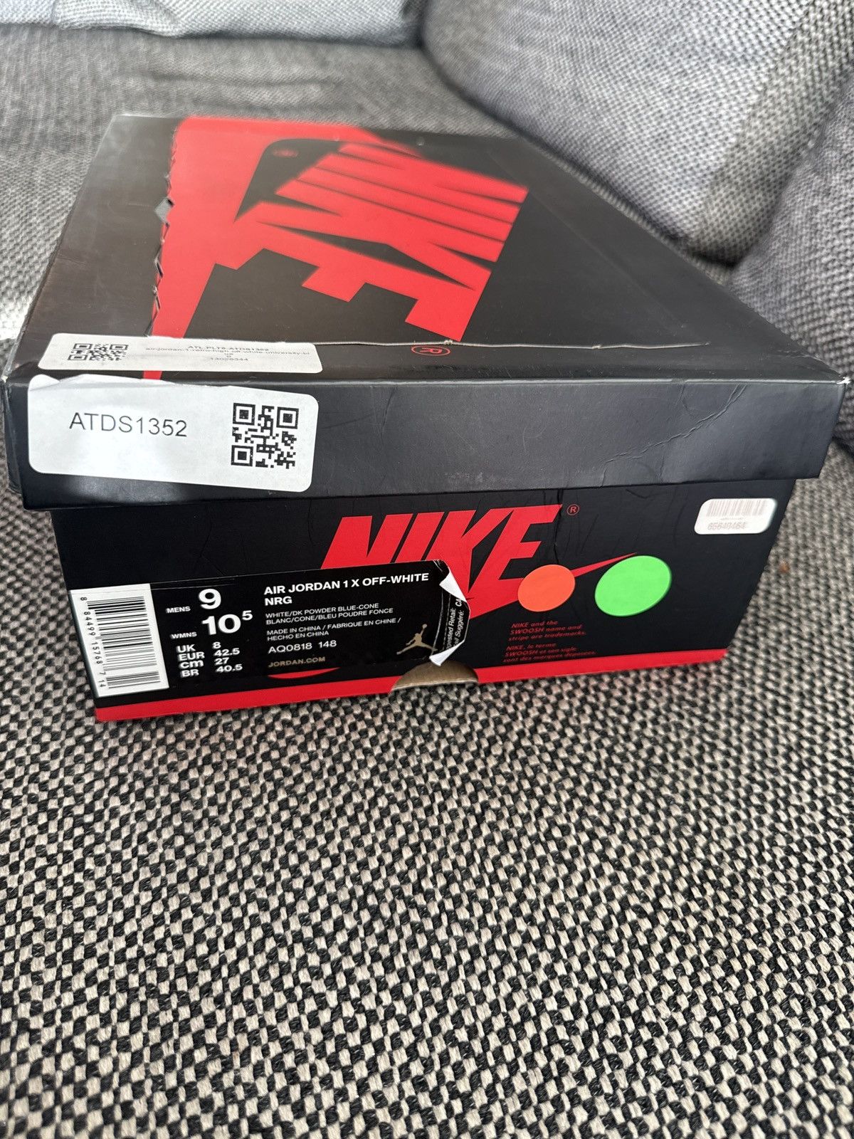 Nike × Off-White Off-White x Air Jordan 1 Retro High OG ‘UNC’ Size US 9 / EU 42 - 7 Thumbnail