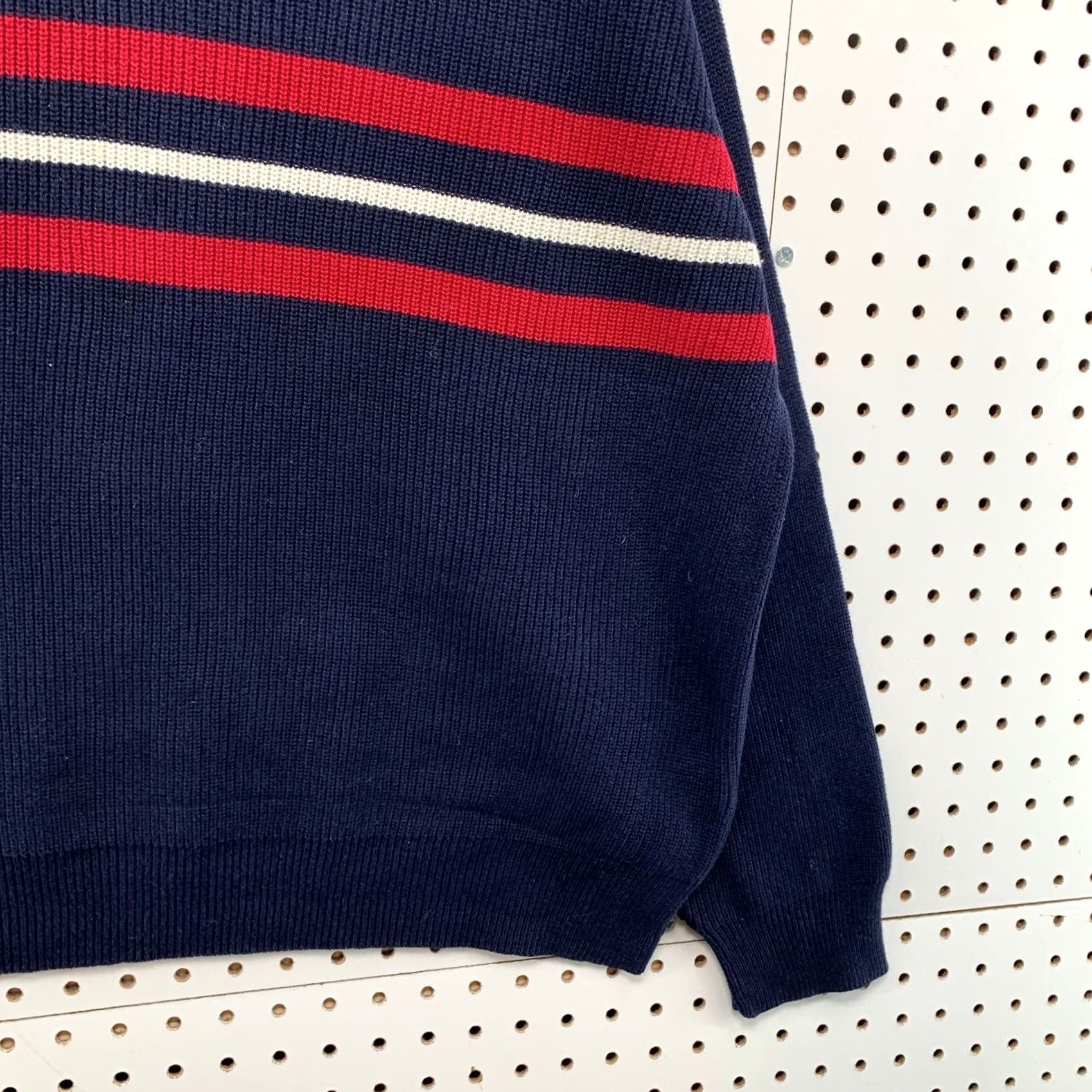 Eddie Bauer VINTAGE Eddie Bauer Knit Sweater Mens M Blue Striped Punk Mall Ribbed Pullover Shirt/ Sweater Size US M / EU 48-50 / 2 - 6 Thumbnail